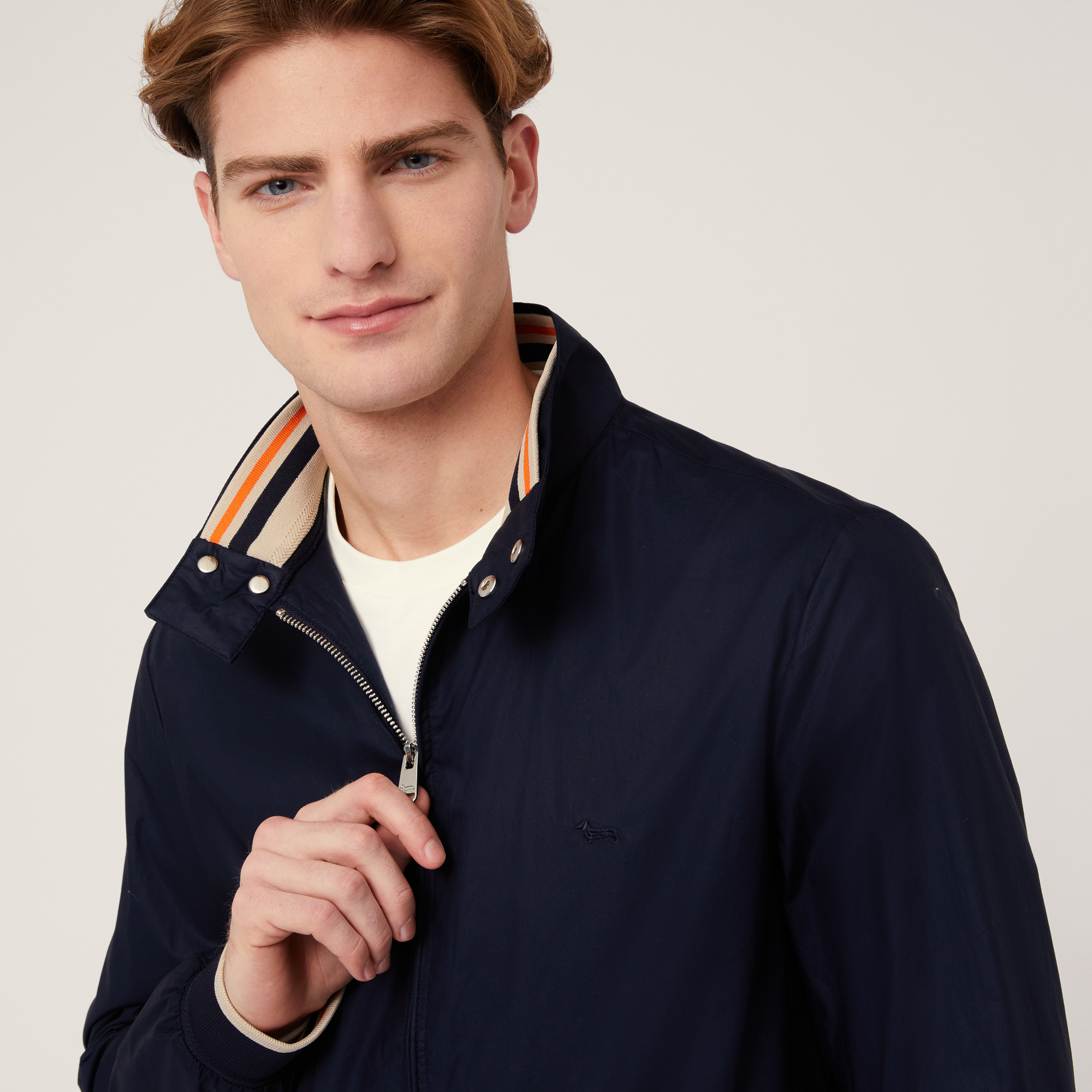 Paper Touch Effect Bomber Jacket