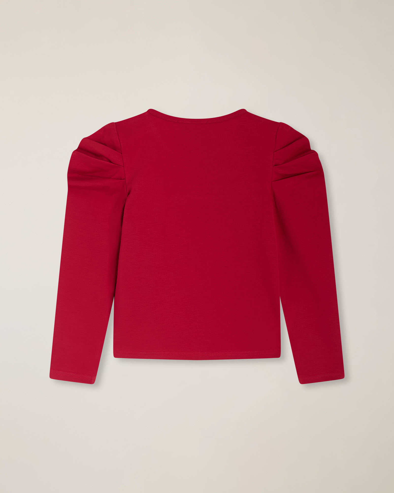 T‑shirt with puff sleeves & logo embroidery