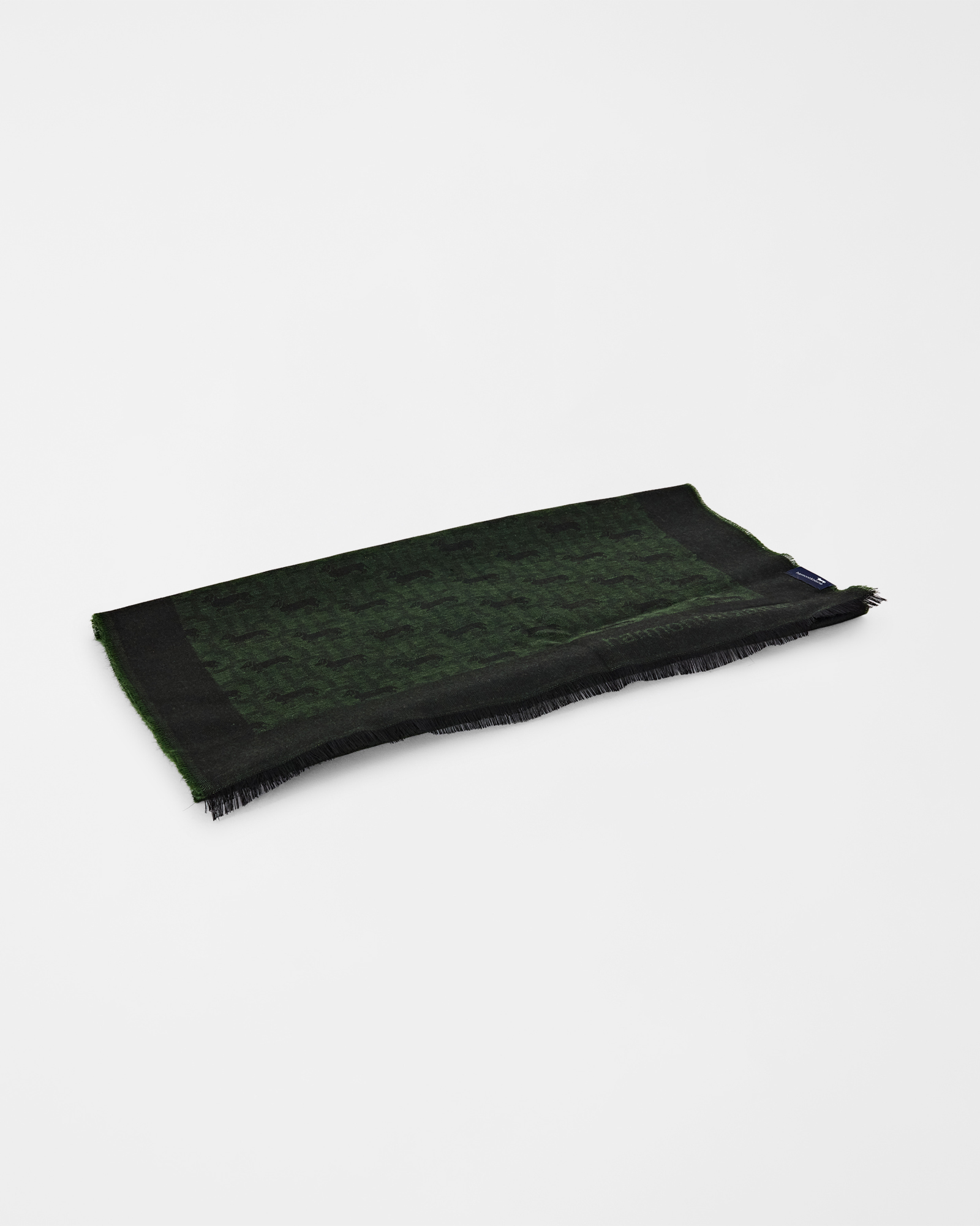 MONOGRAM Jacquard Scarf, PETROLEUM GREEN, large image number 2