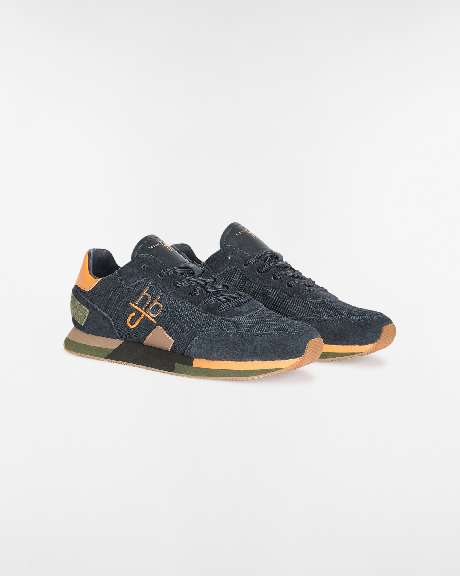 Embroidered Logo Running Sneakers
