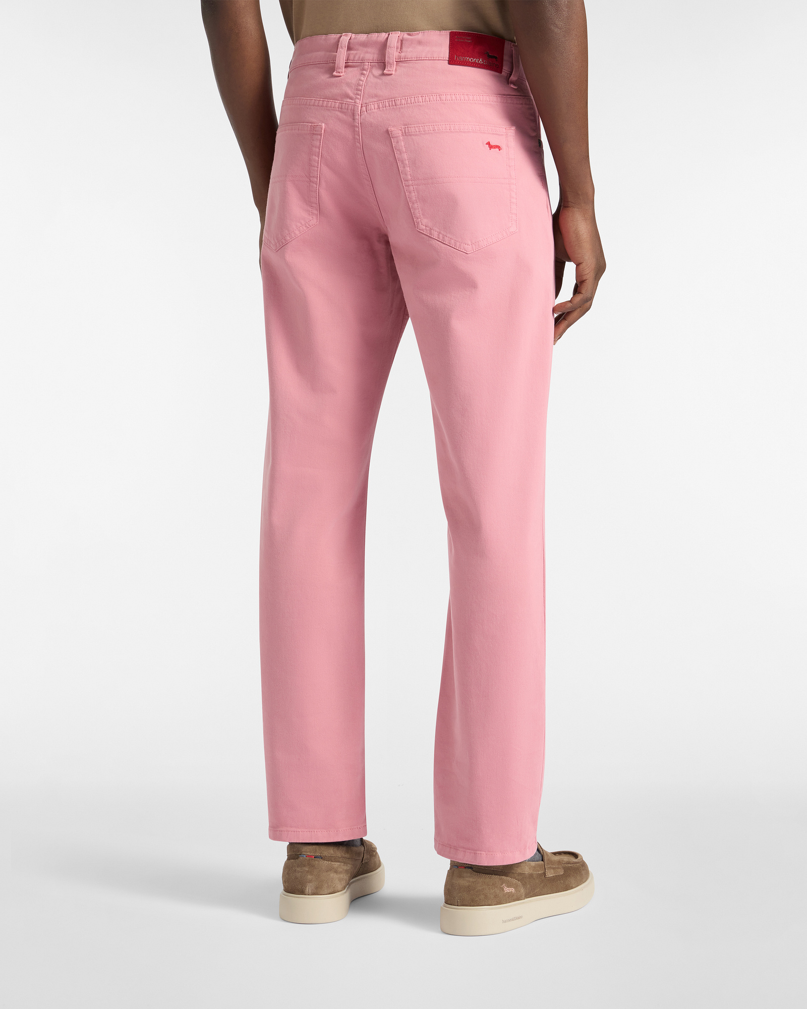 Pantaloni Regular Fit In Gabardine, Rosa Antico, large image number 1