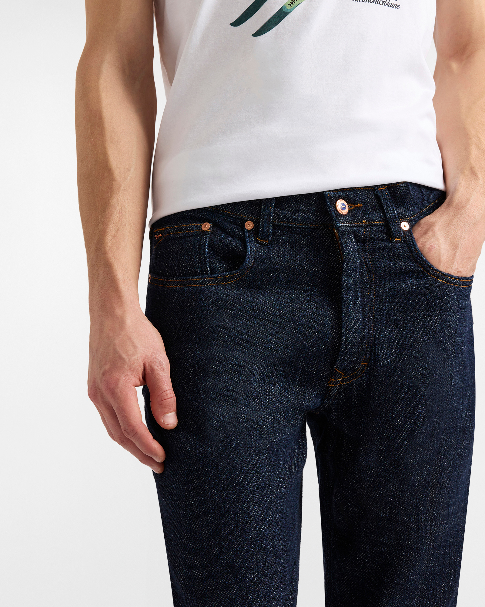 Pantalone effetto denim "Cortina a Colori", Blu Denim, large image number 2