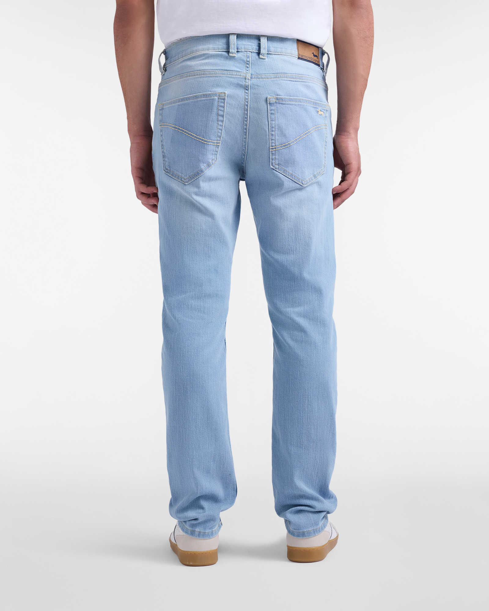  Harmont&blaine Harmont&blaine - Denim Para Hombre, Corte Ajustado Y Cinco Bolsillos, Hombre, Azul Vaquero, Tamaño: 32 