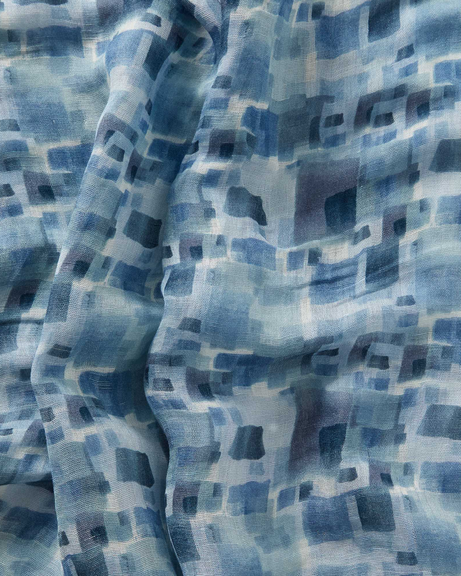 Pañuelo de lino con efecto acuarela