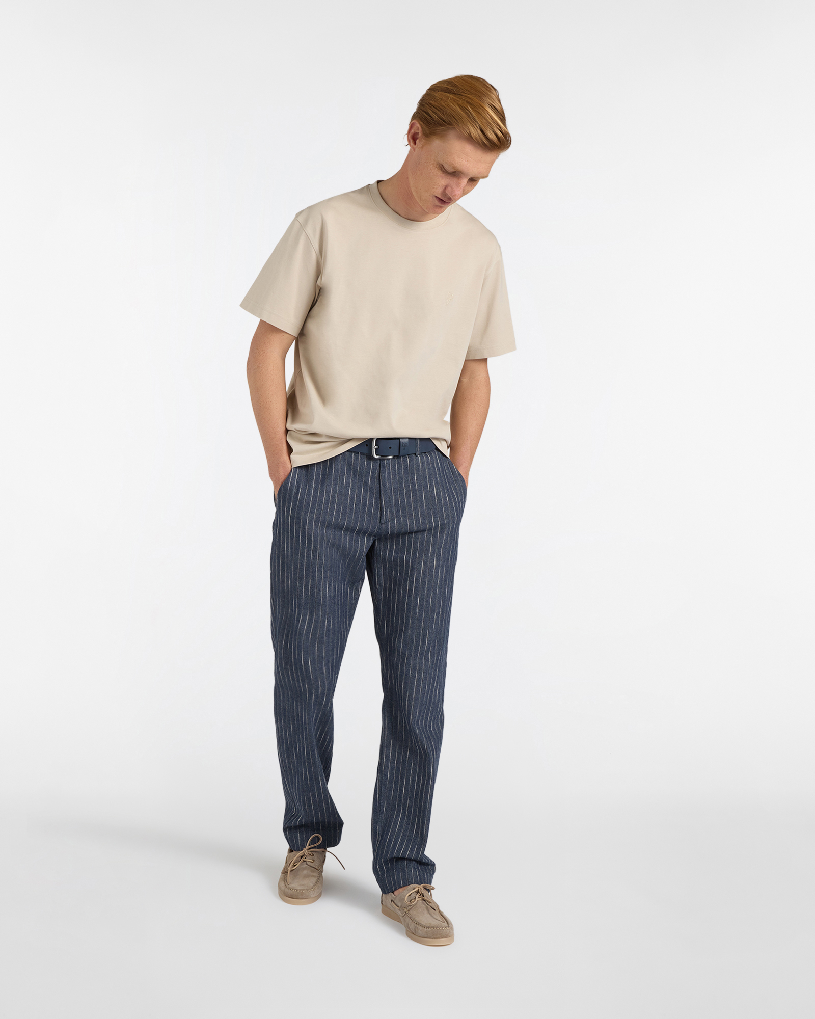 T-Shirt Uomo Basic D‑Fit, Beige, large image number 3