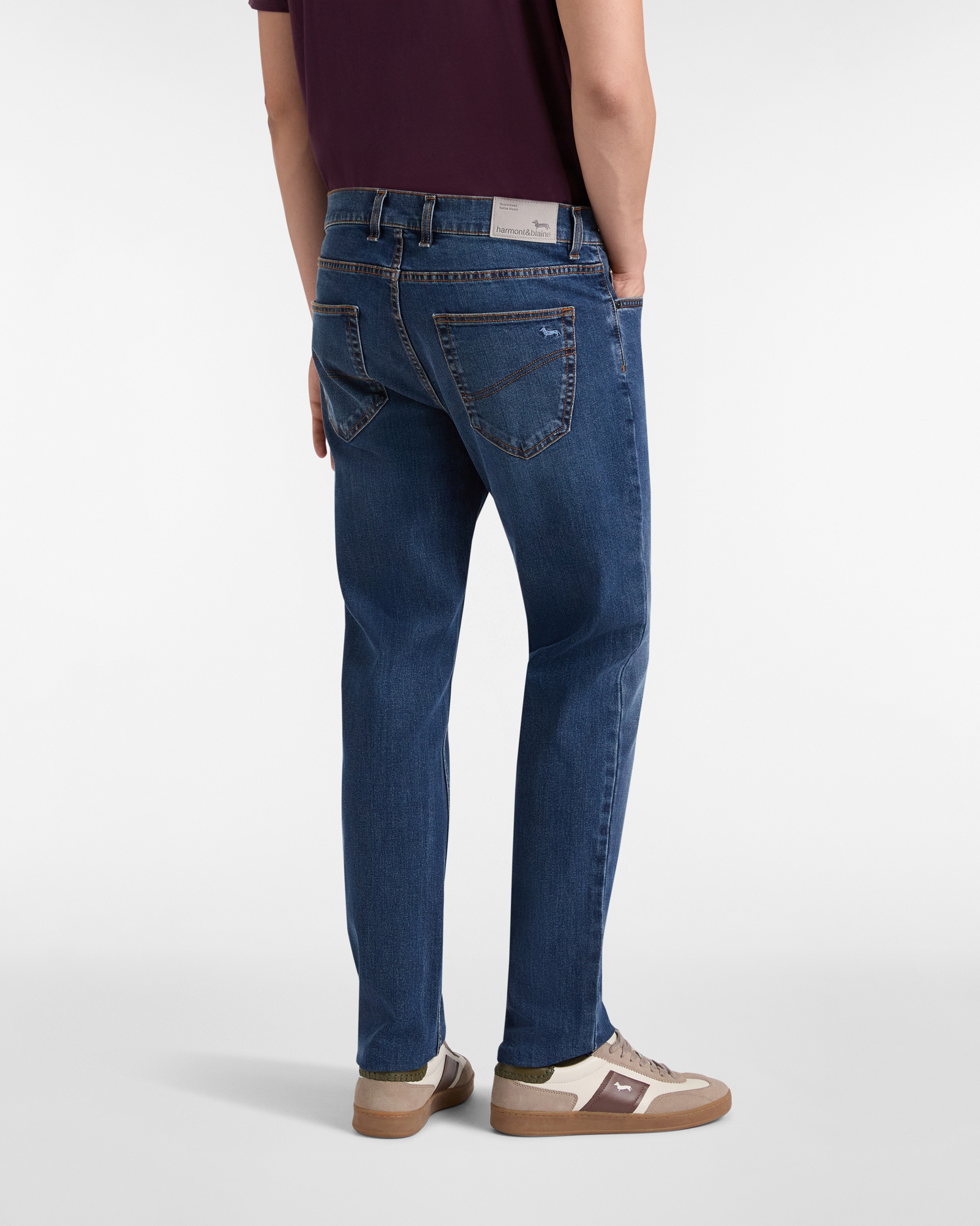 Pantalón de denim Essentials estilo 5 bolsillos, Azul, large image number 1