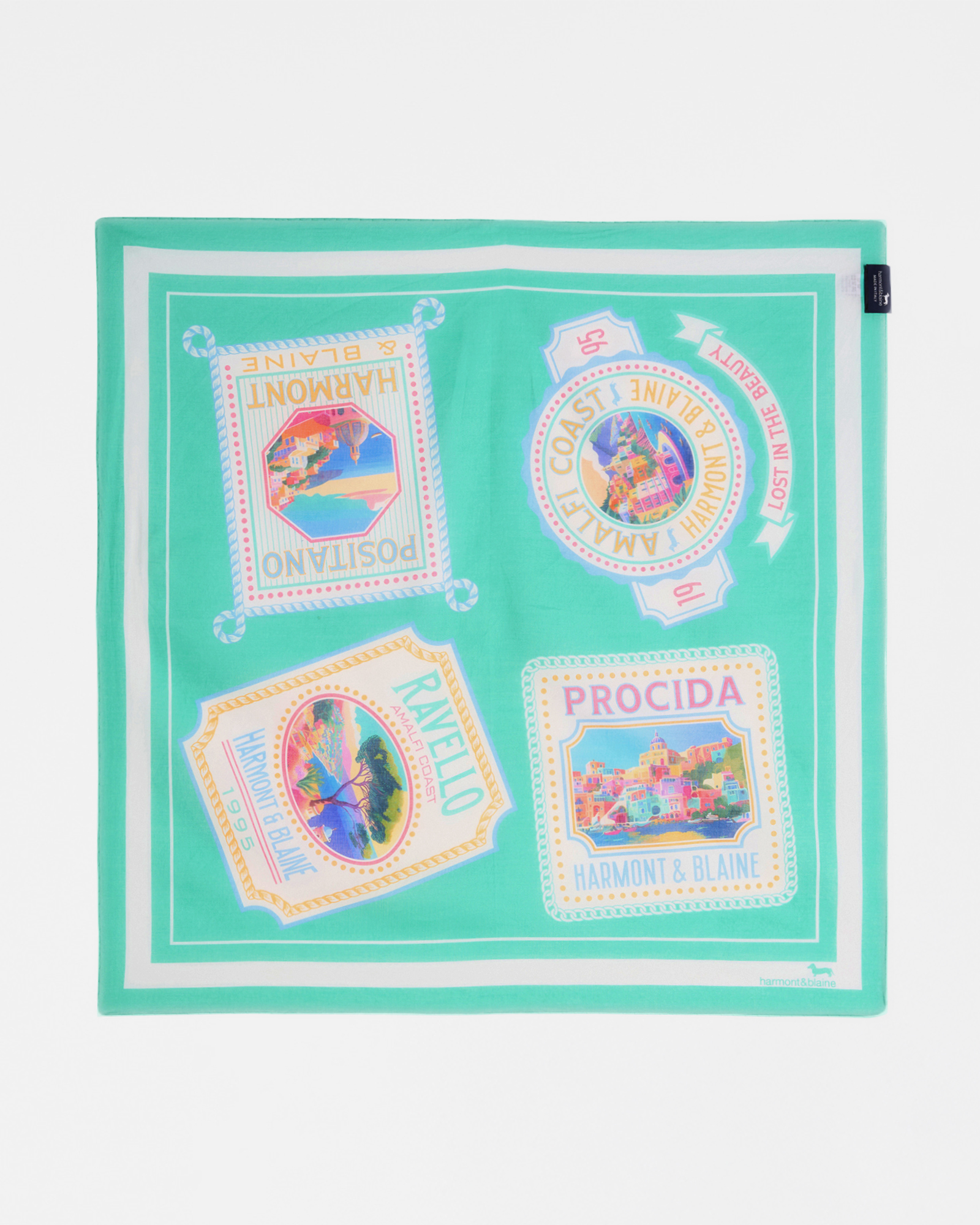 Postcard capsule cotton bandana