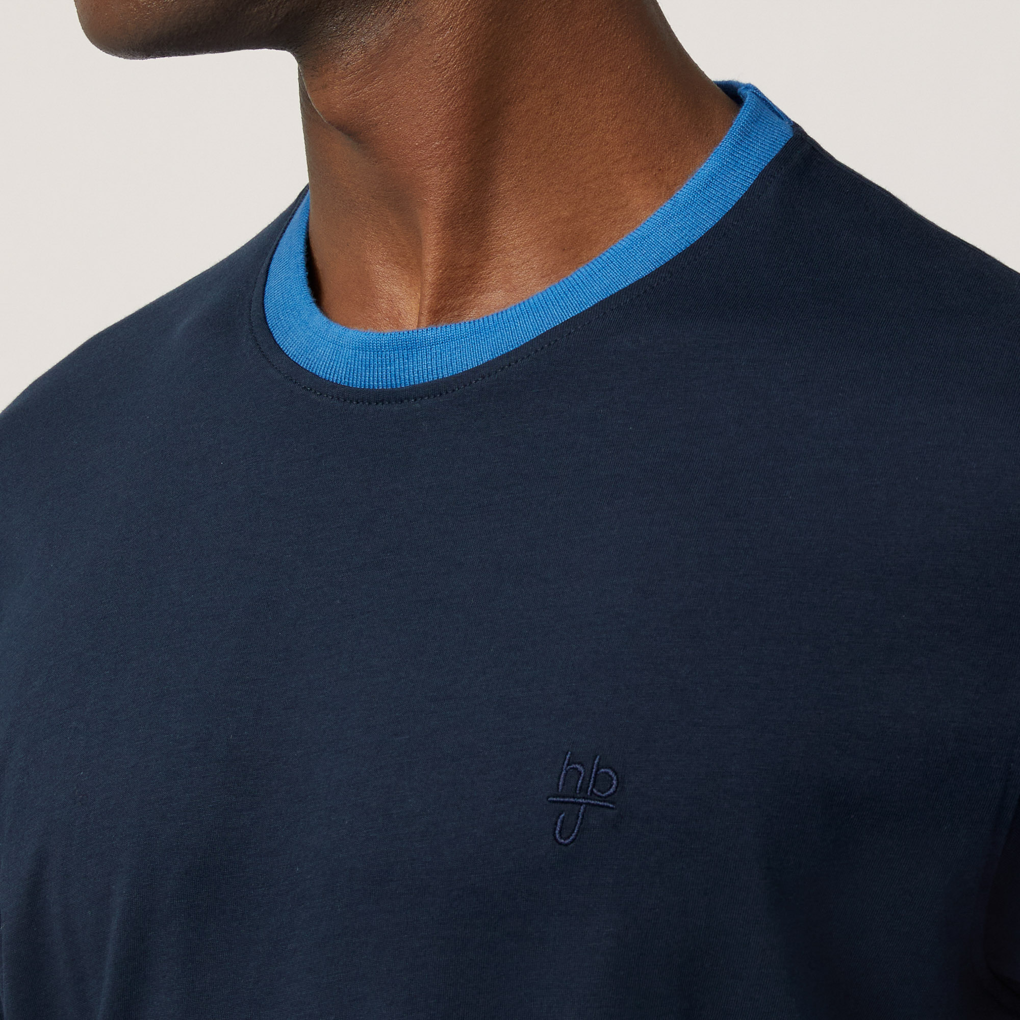 T-Shirt Con Doppio Logo, Light Blue, large image number 2