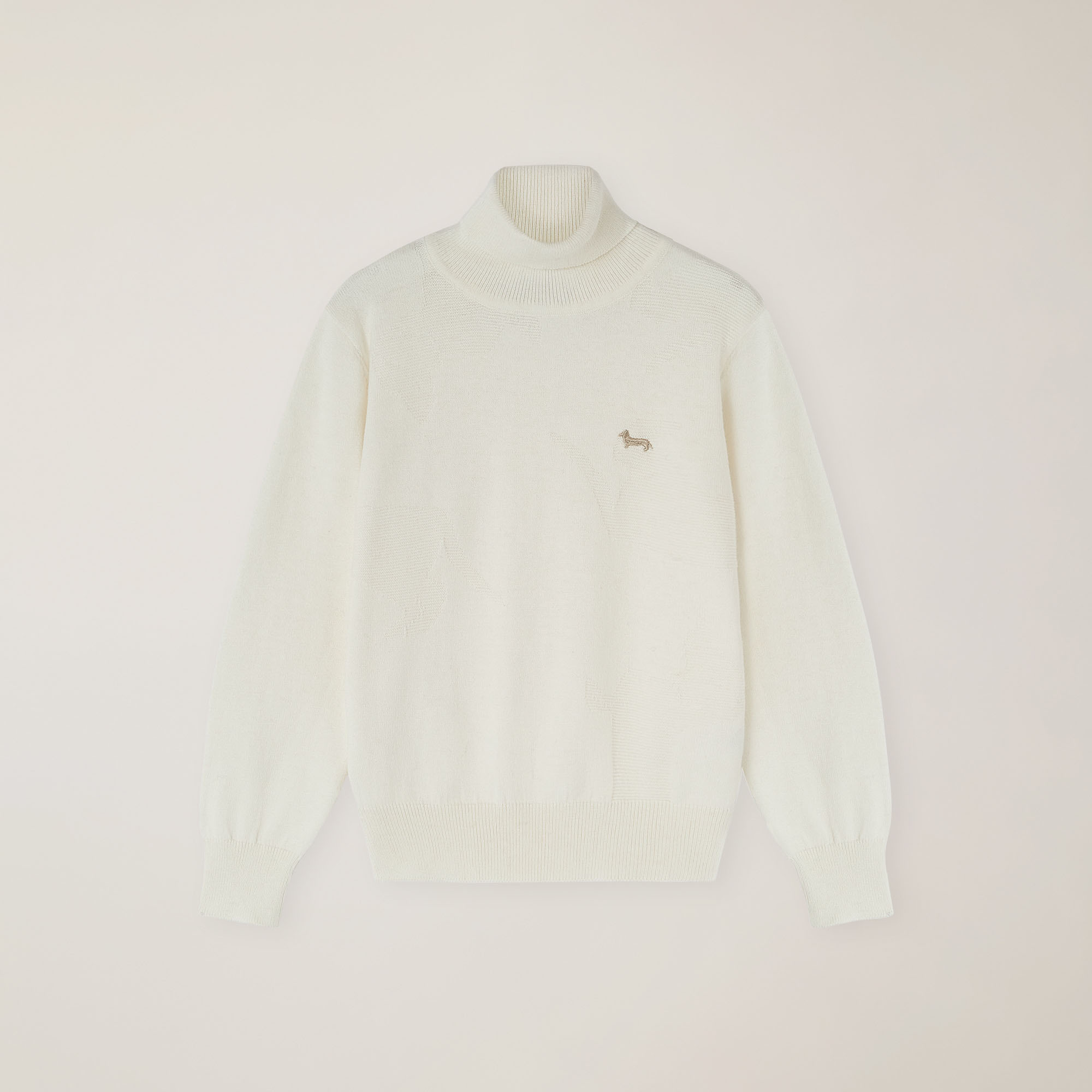 Turtleneck sweater, Milk white, large