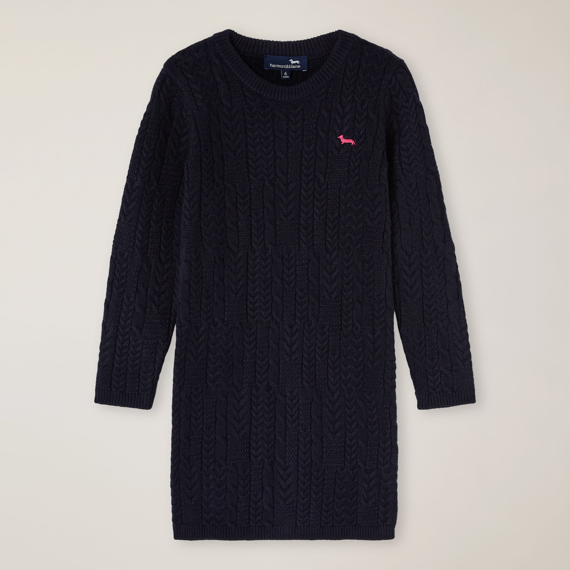 Knitted dress, Navy blue, large