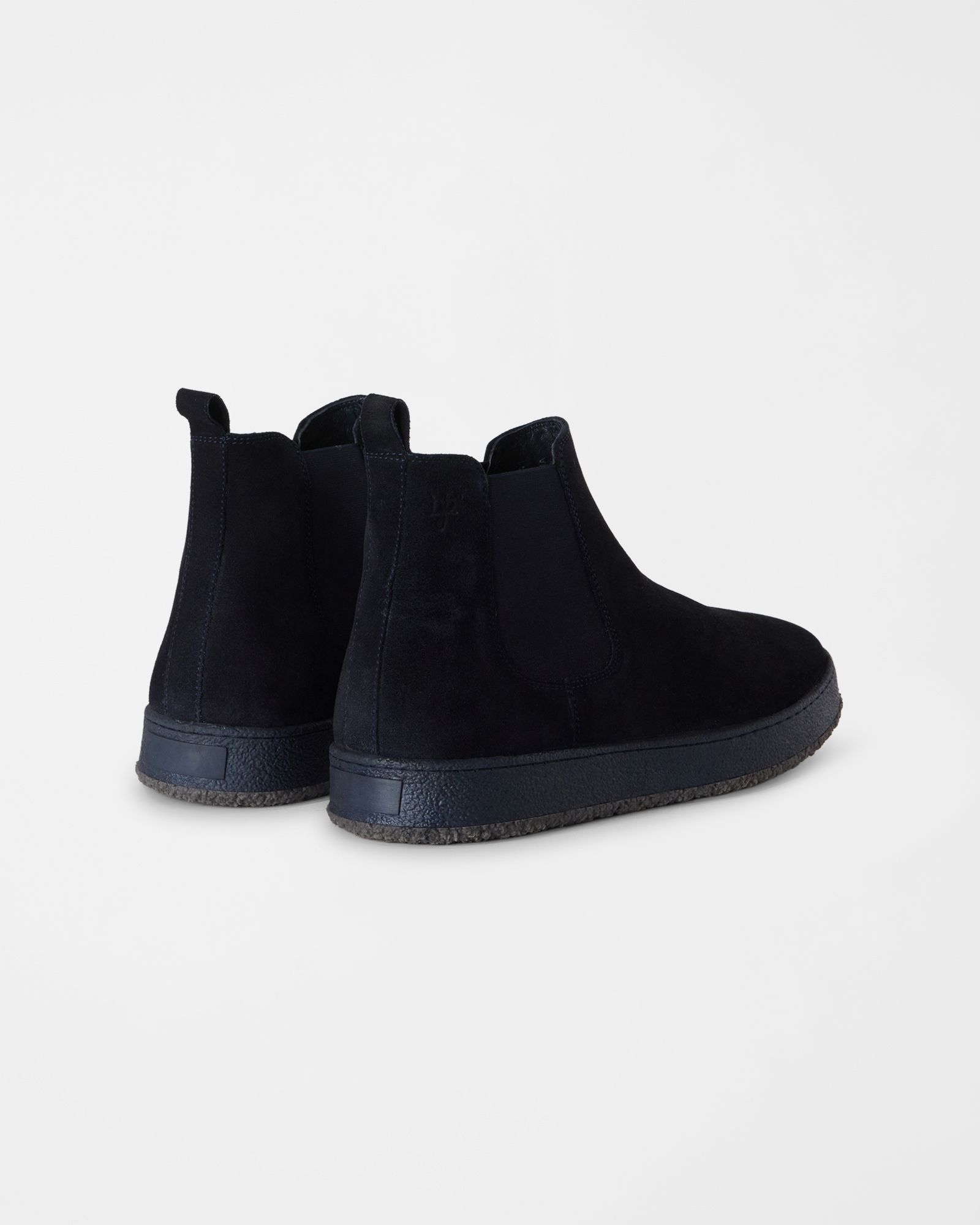 Scarpa HBJ Uomo Chelsea in vera pelle scamosciata, BLU SCURO, large