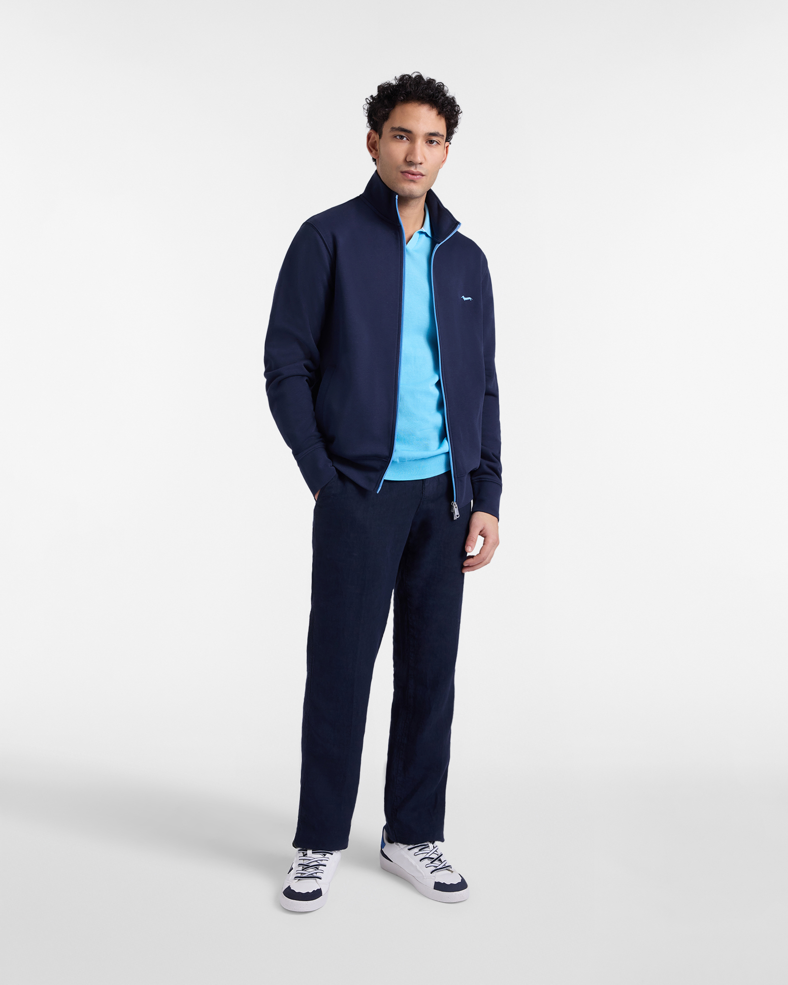 Men's full-zip sweatshirt, Blue, large image number 3