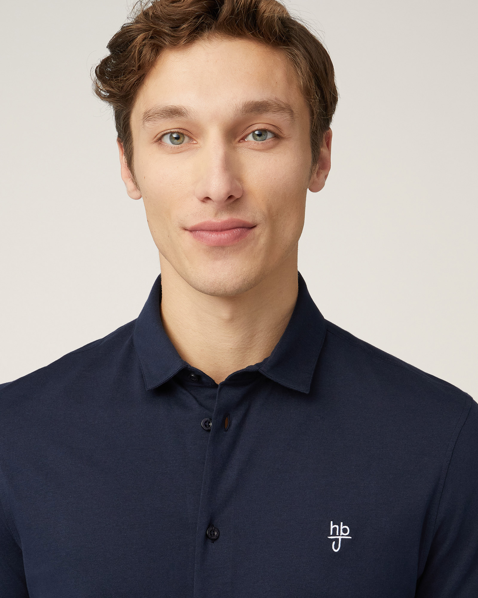 Cotton Shirt-Polo, Dark Blue, large image number 2