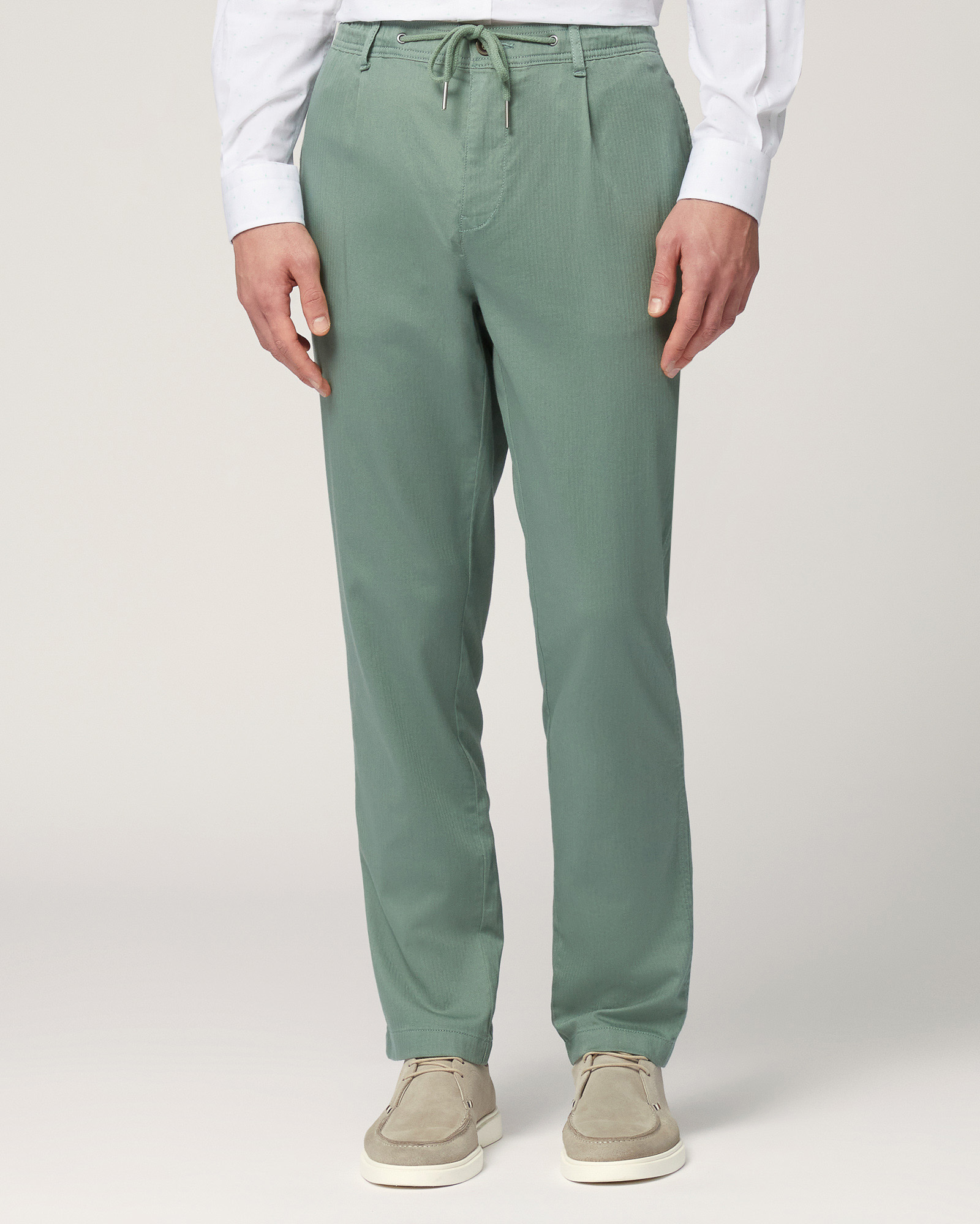 Pantaloni Chino Con Coulisse