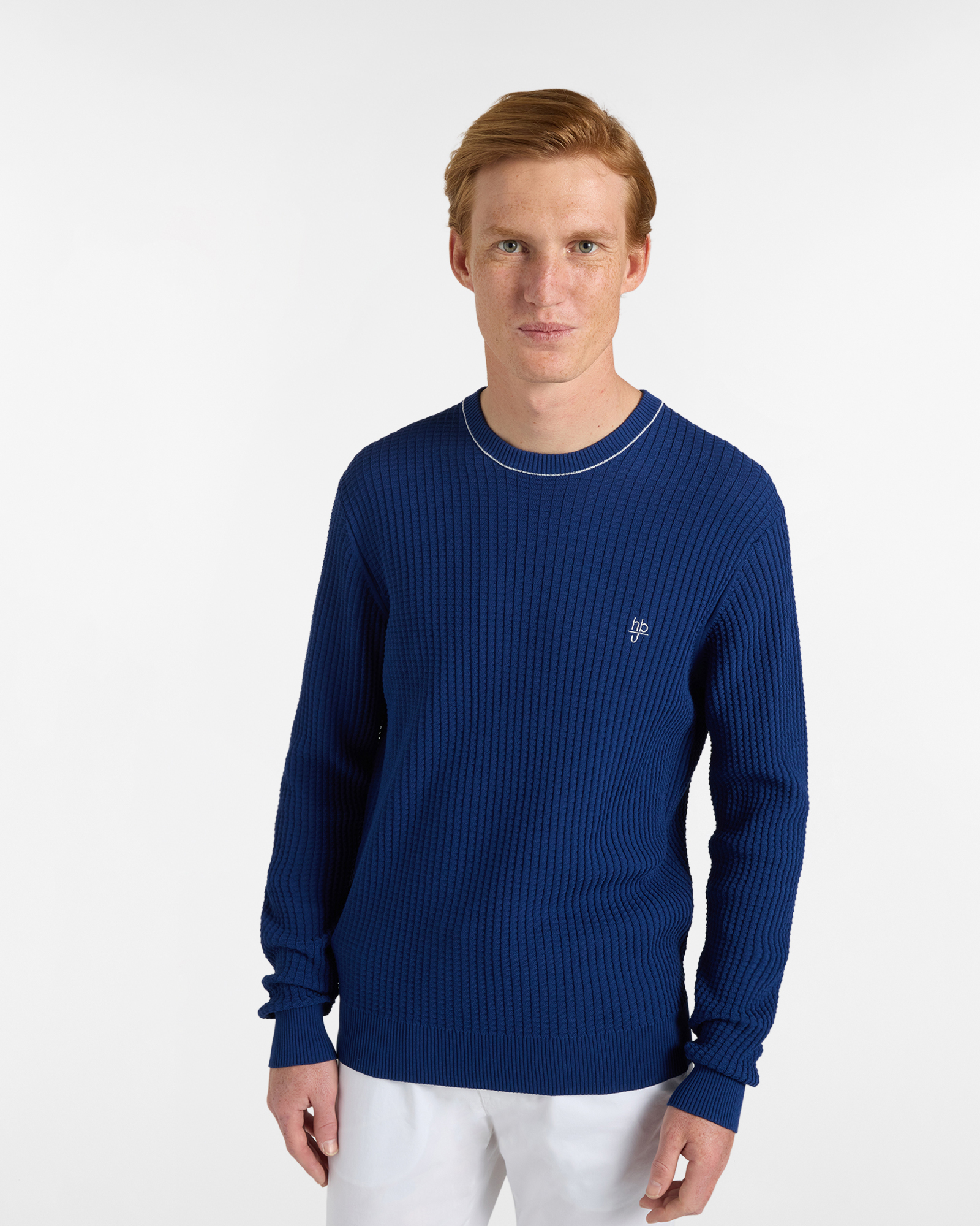 Girocollo Uomo in Crepe Punto Coste