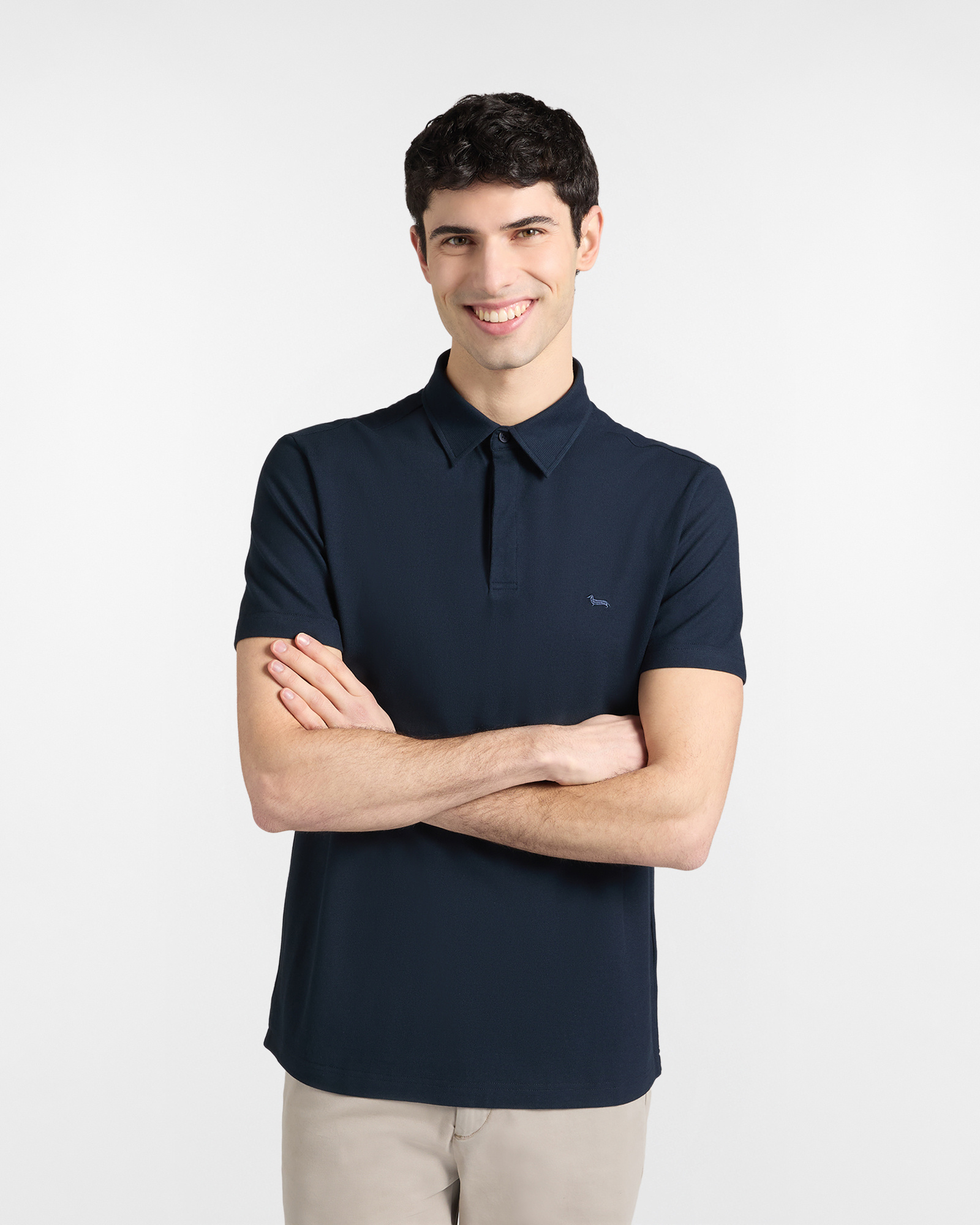 Polo B&aacute;sico, Azul, large