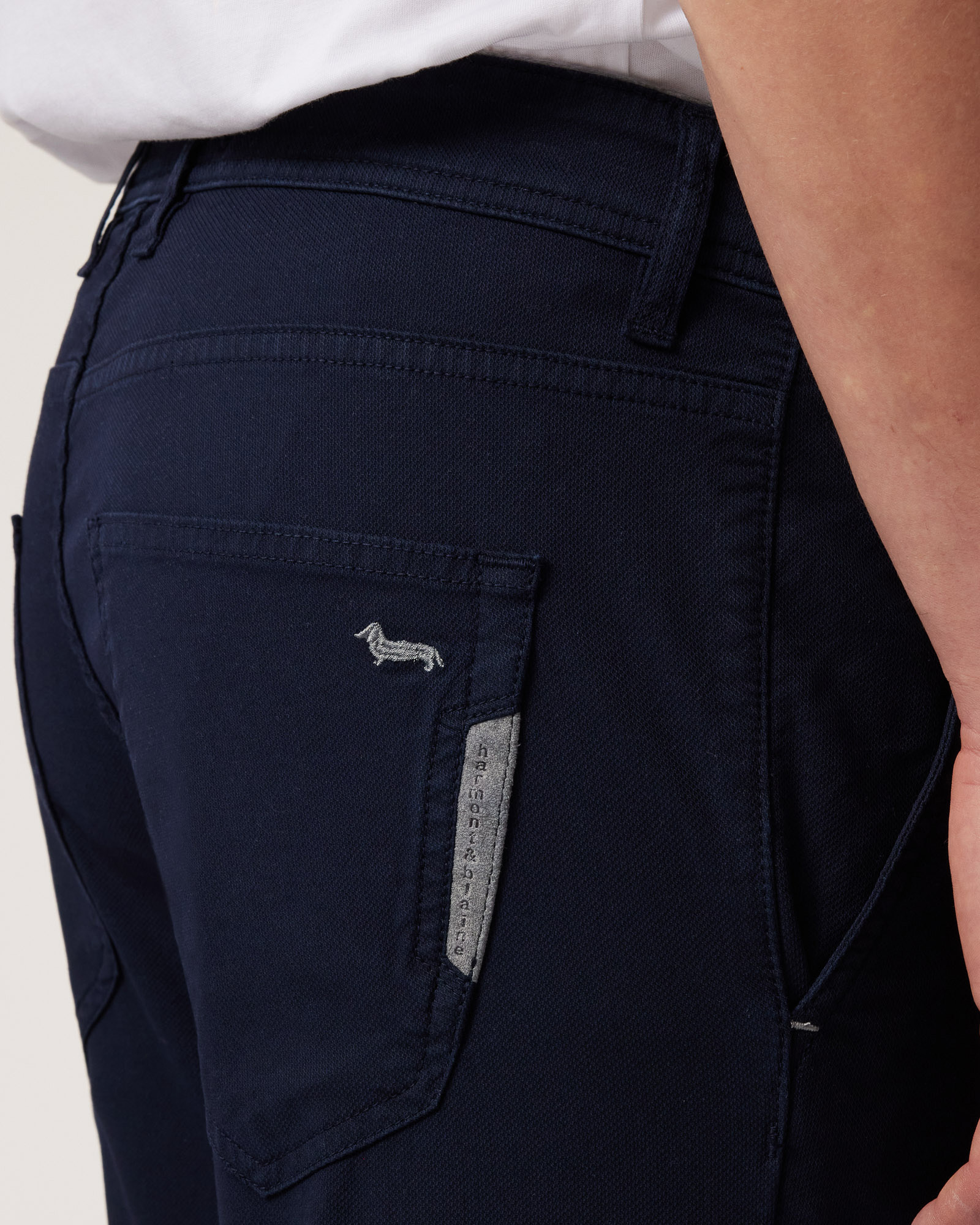 Pantalon Coupe Narrow Colorfive, Marine, large image number 2