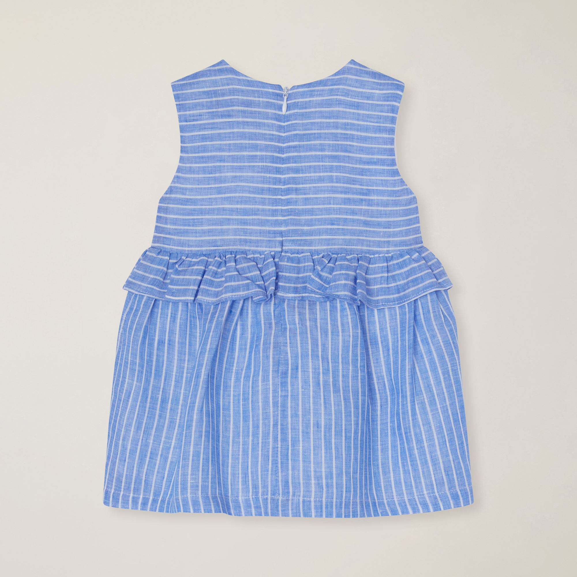 Abito in lino a righe, Light Blue, large image number 1