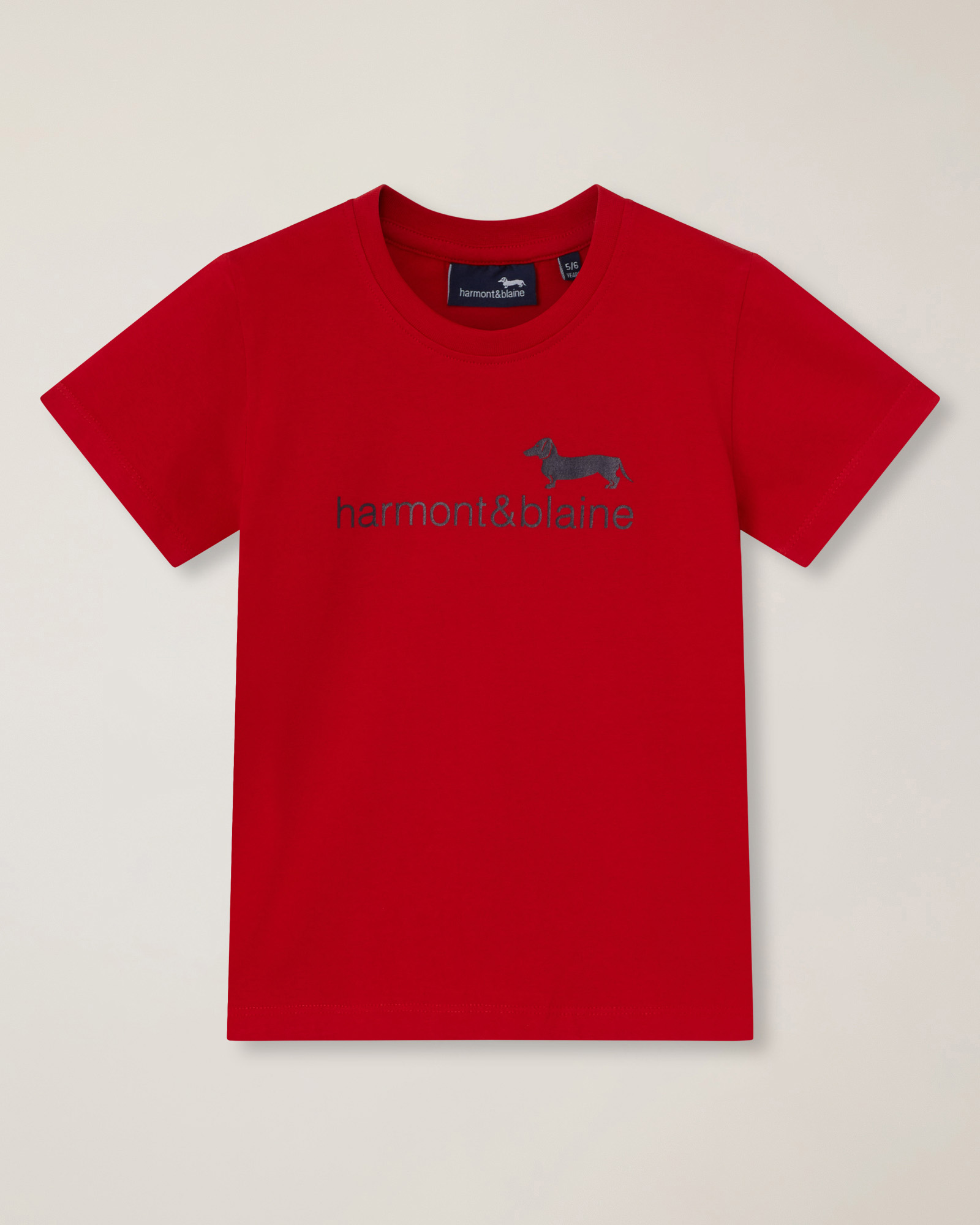 T-shirt with print, Red, large