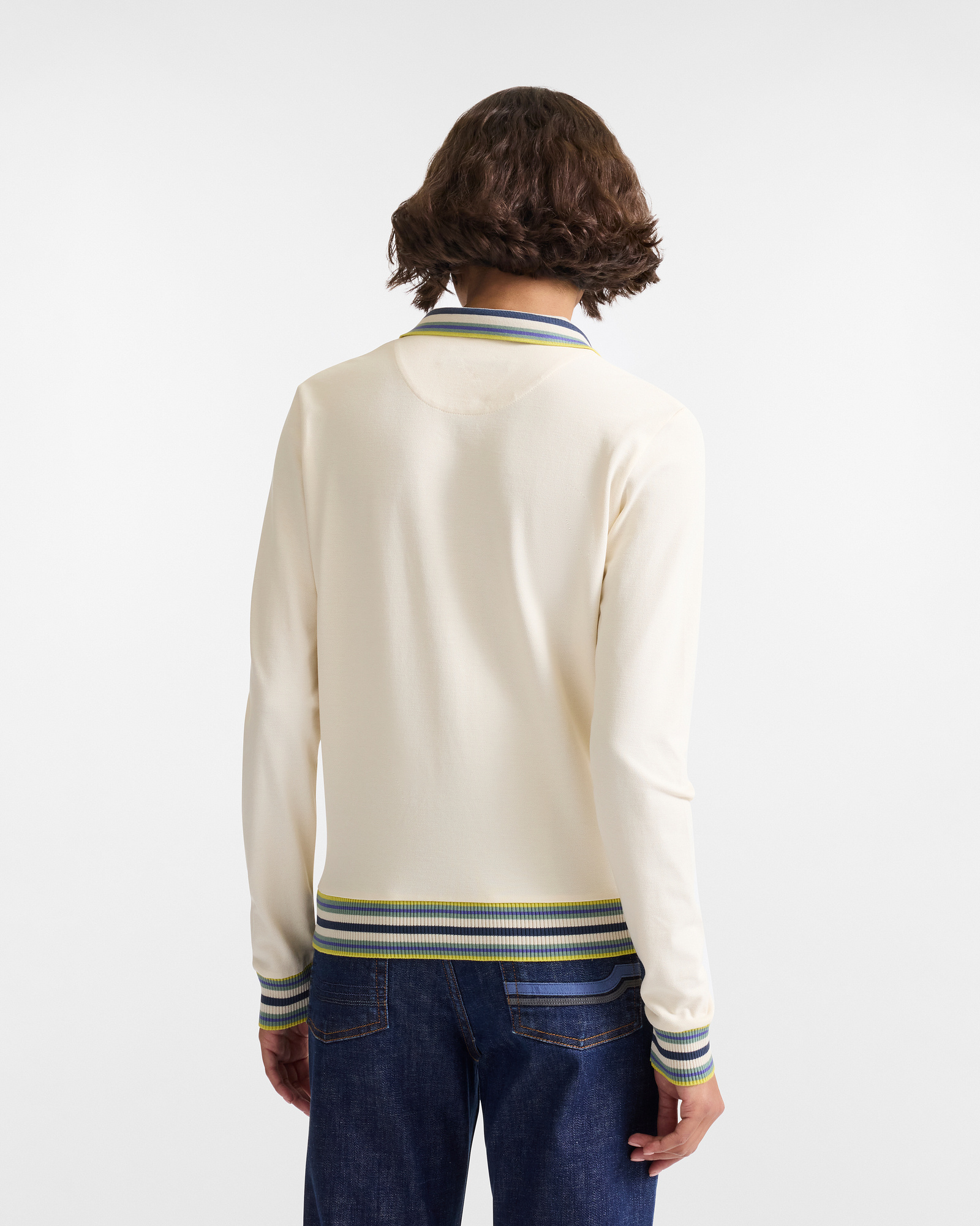 Long Sleeve Stretch Polo