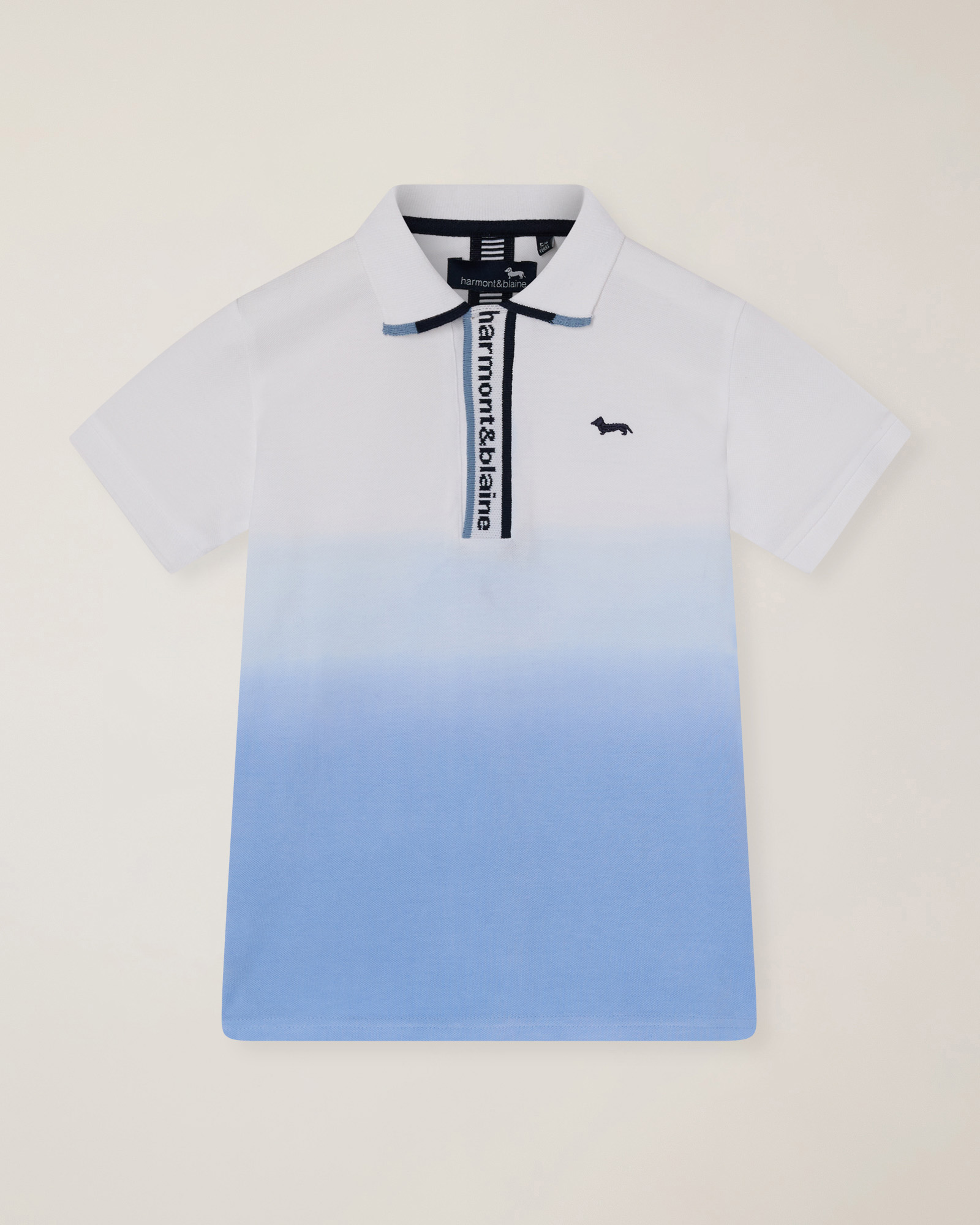 Polo stampa sfumata tie dye