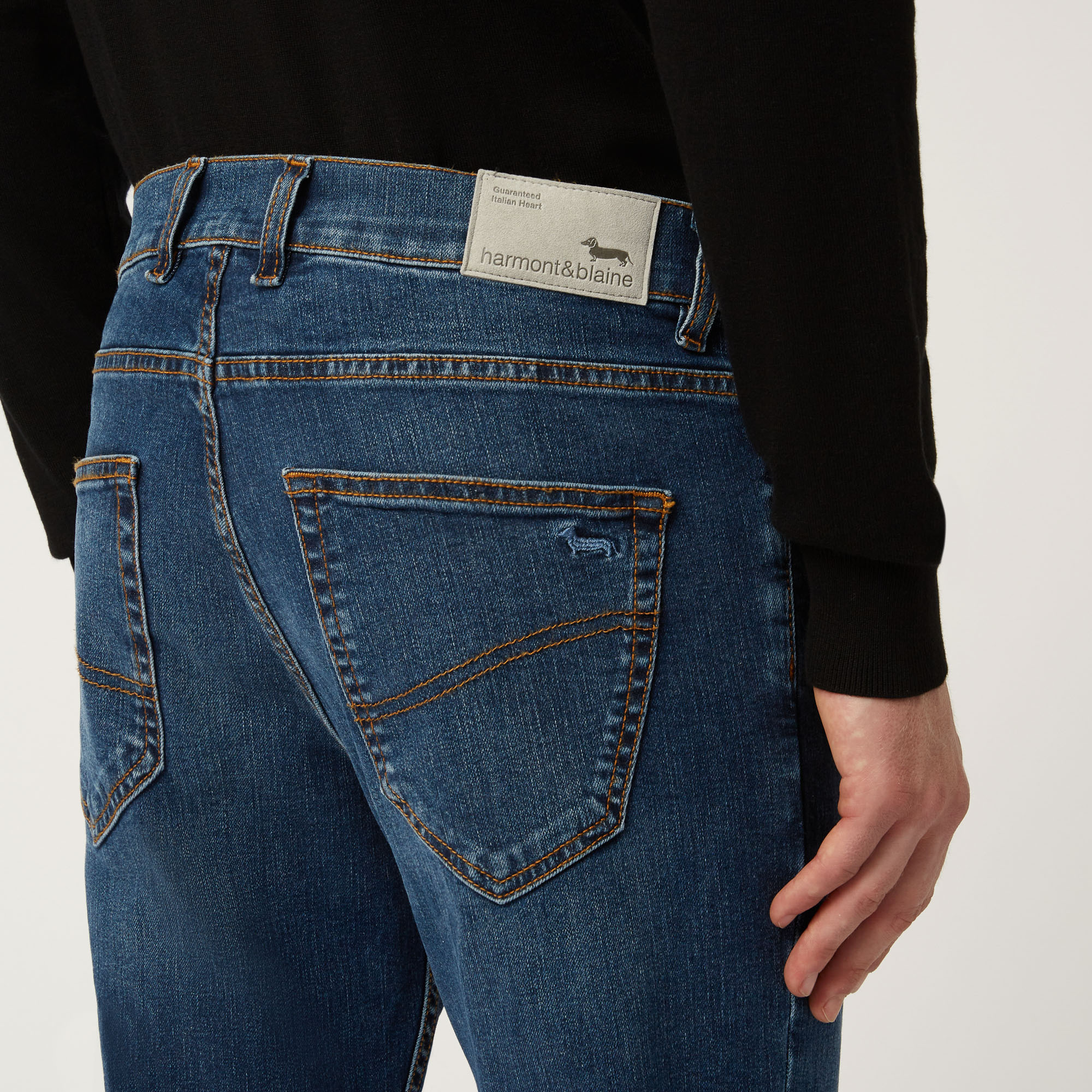 Essentials 5 pocket denim jeans, Blue, large image number 2