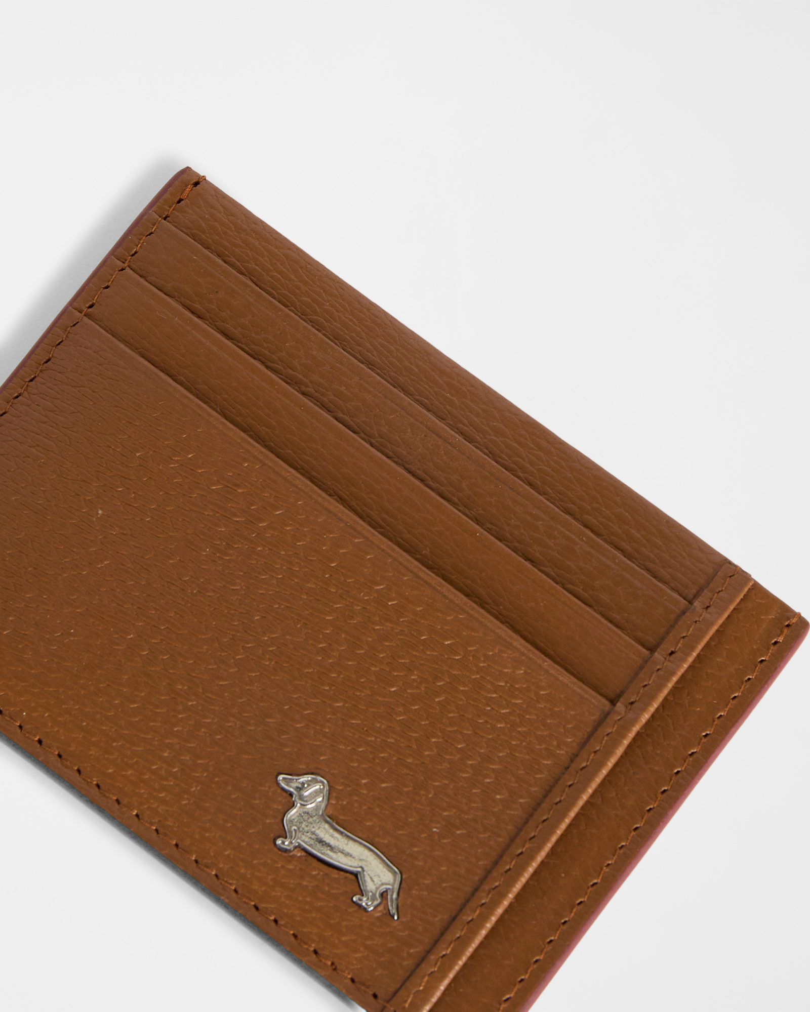 Portacarte in vera pelle, Beige, large image number 2