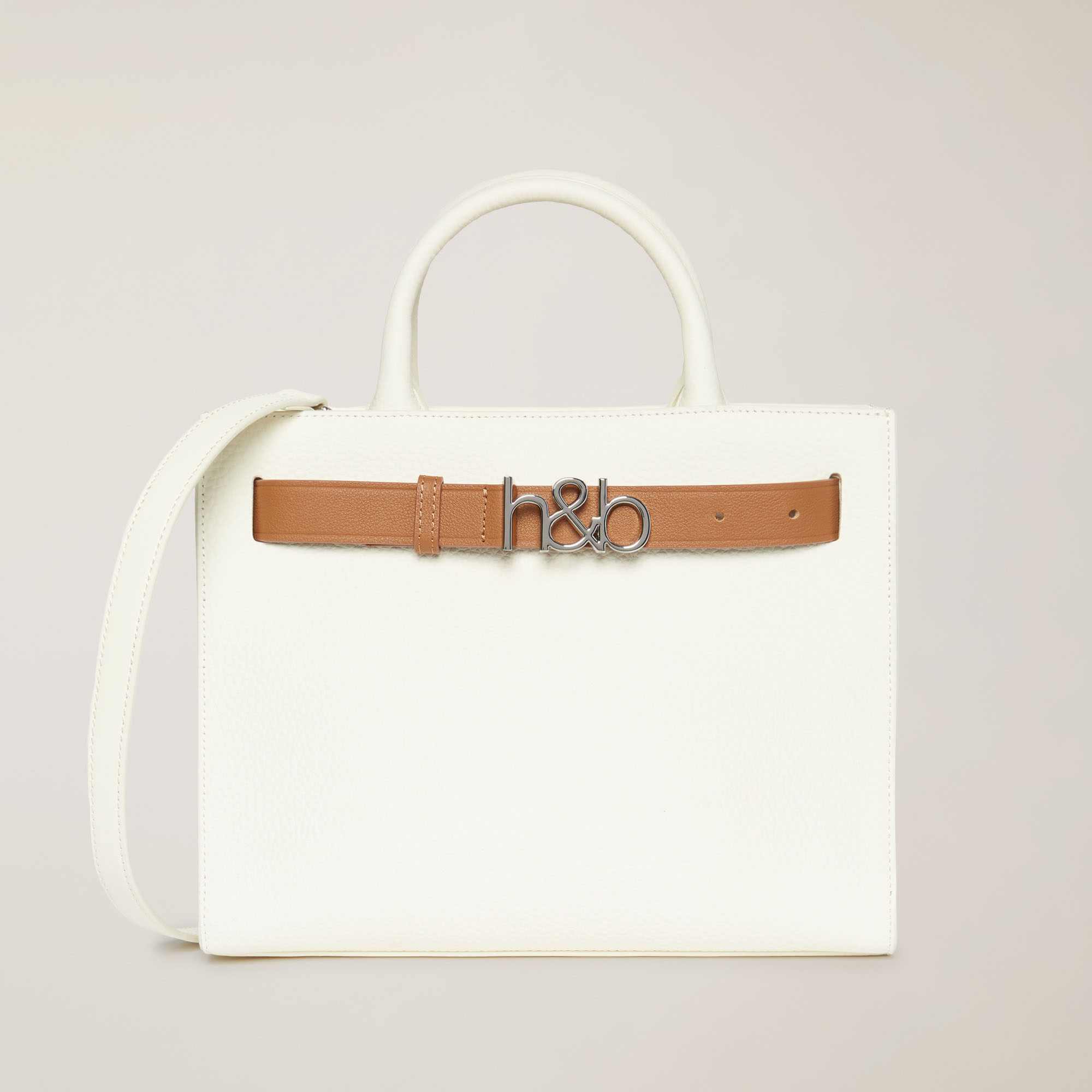 Bag With Belt, White, large image number 0