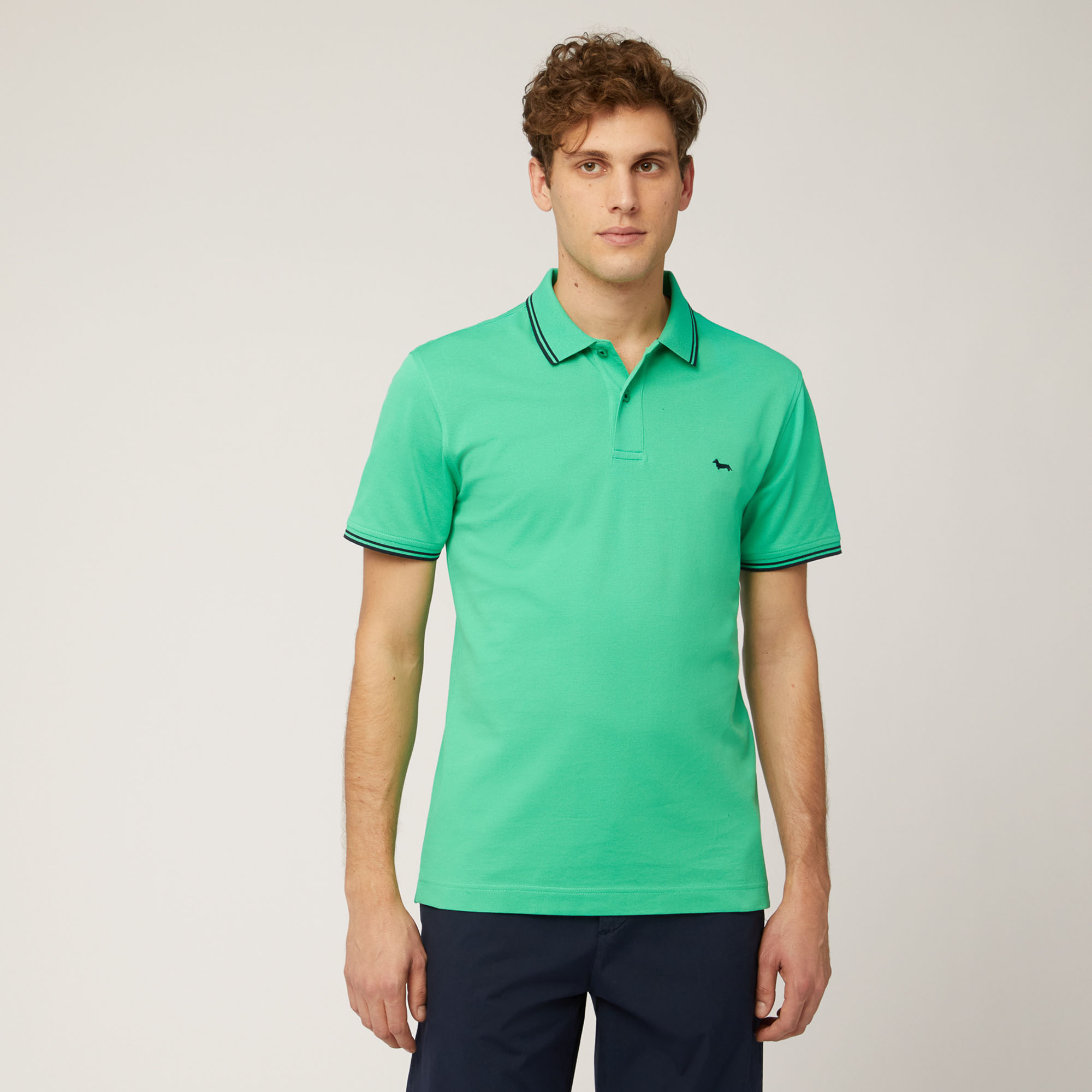 Polo with Contrasts, Herb, large image number 0