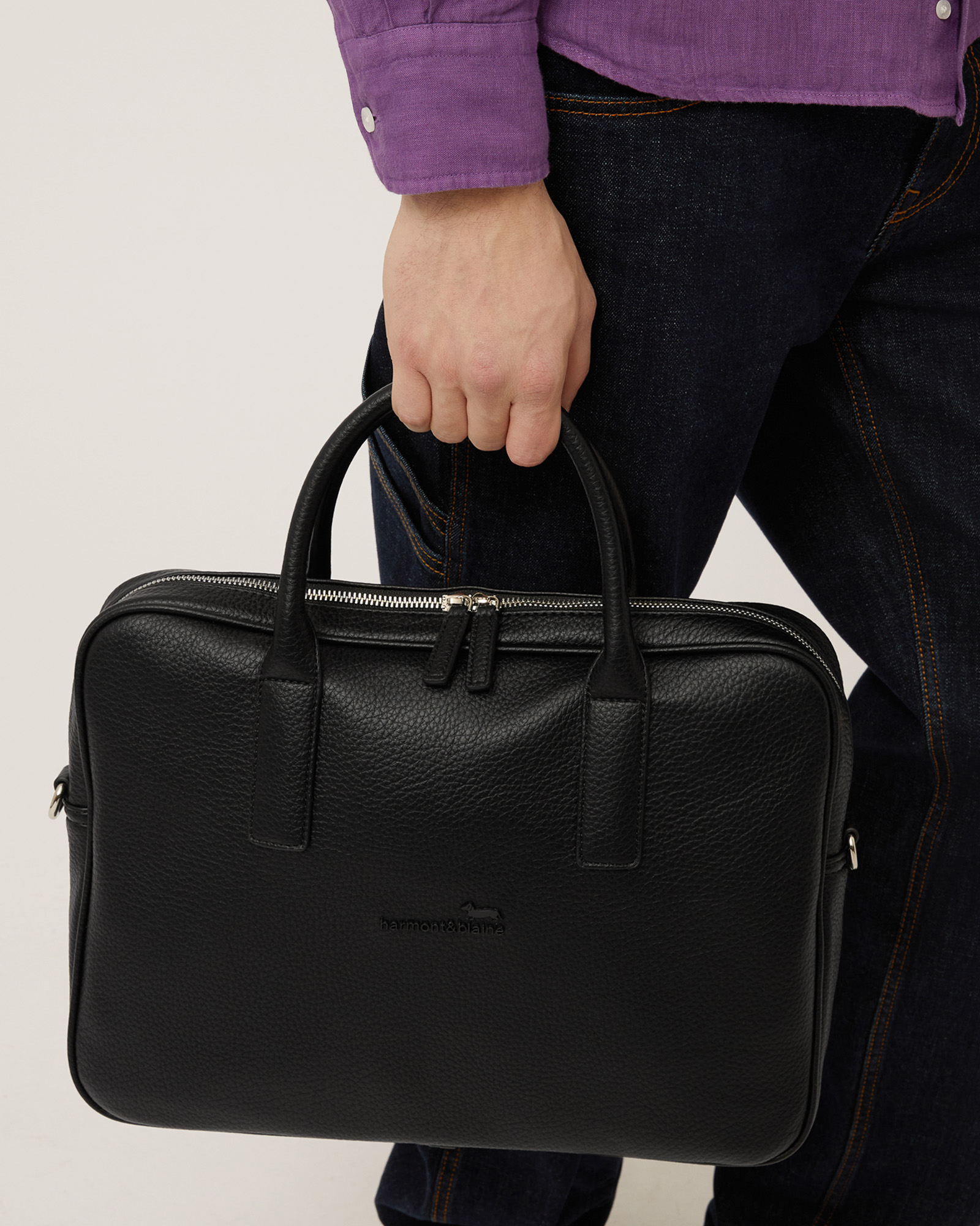 Blaine Office Laptop Bag, Black, large image number 3