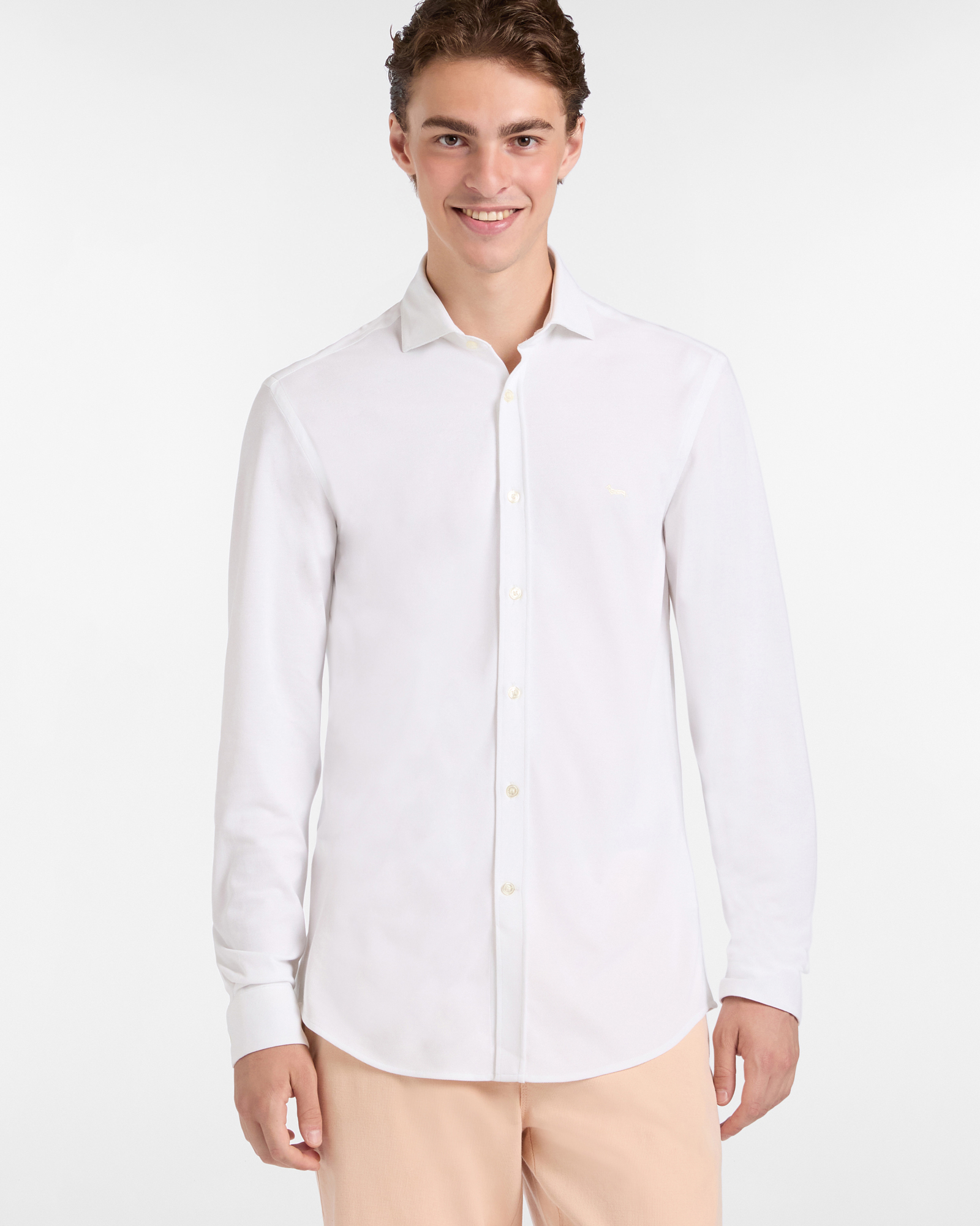 Solid Color Jersey Shirt