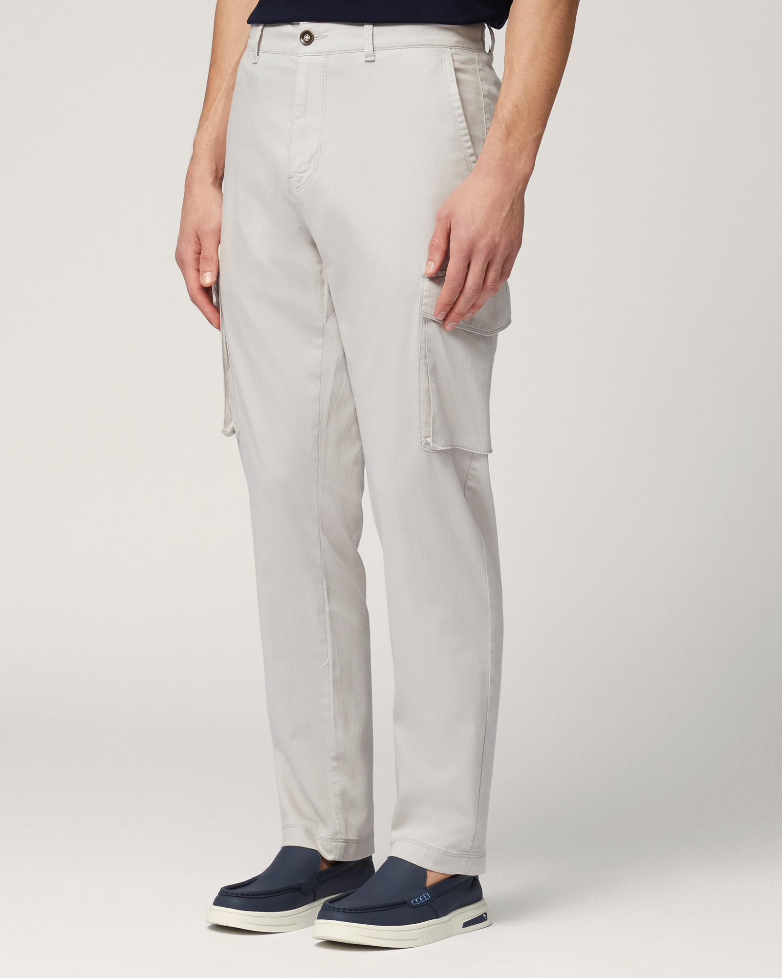 Pantaloni Chino Tasche Cargo, Sabbia, large