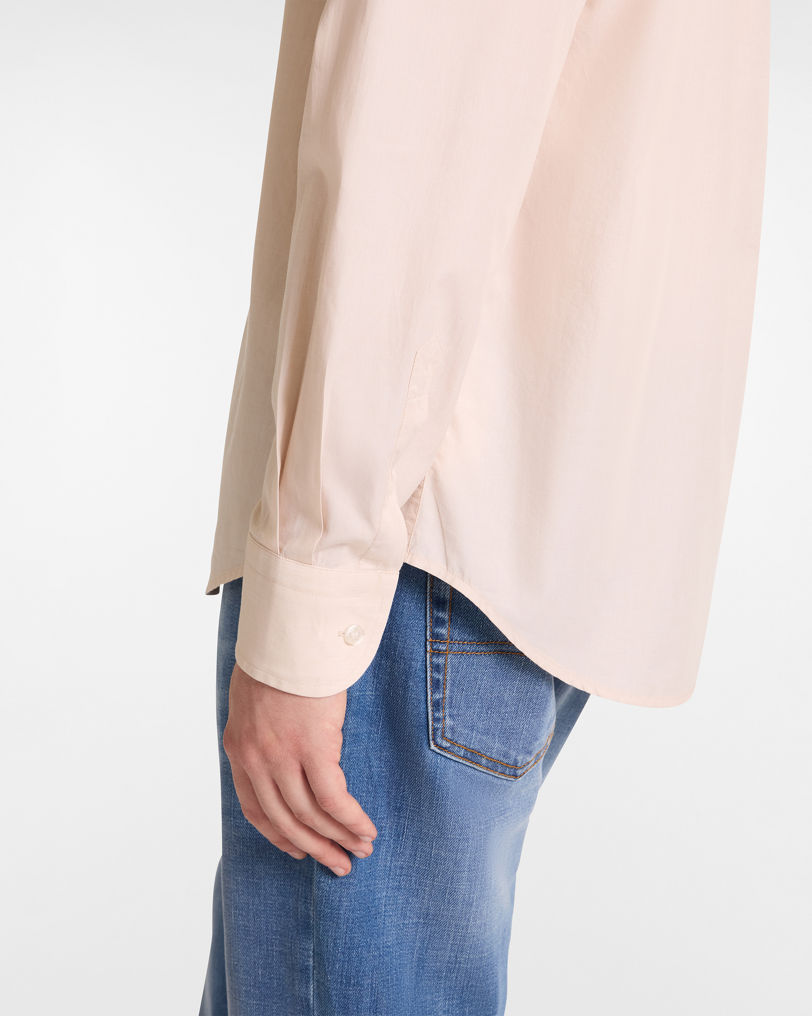 Regular Cotton Shirt with Dachshund, Beige, large image number 2