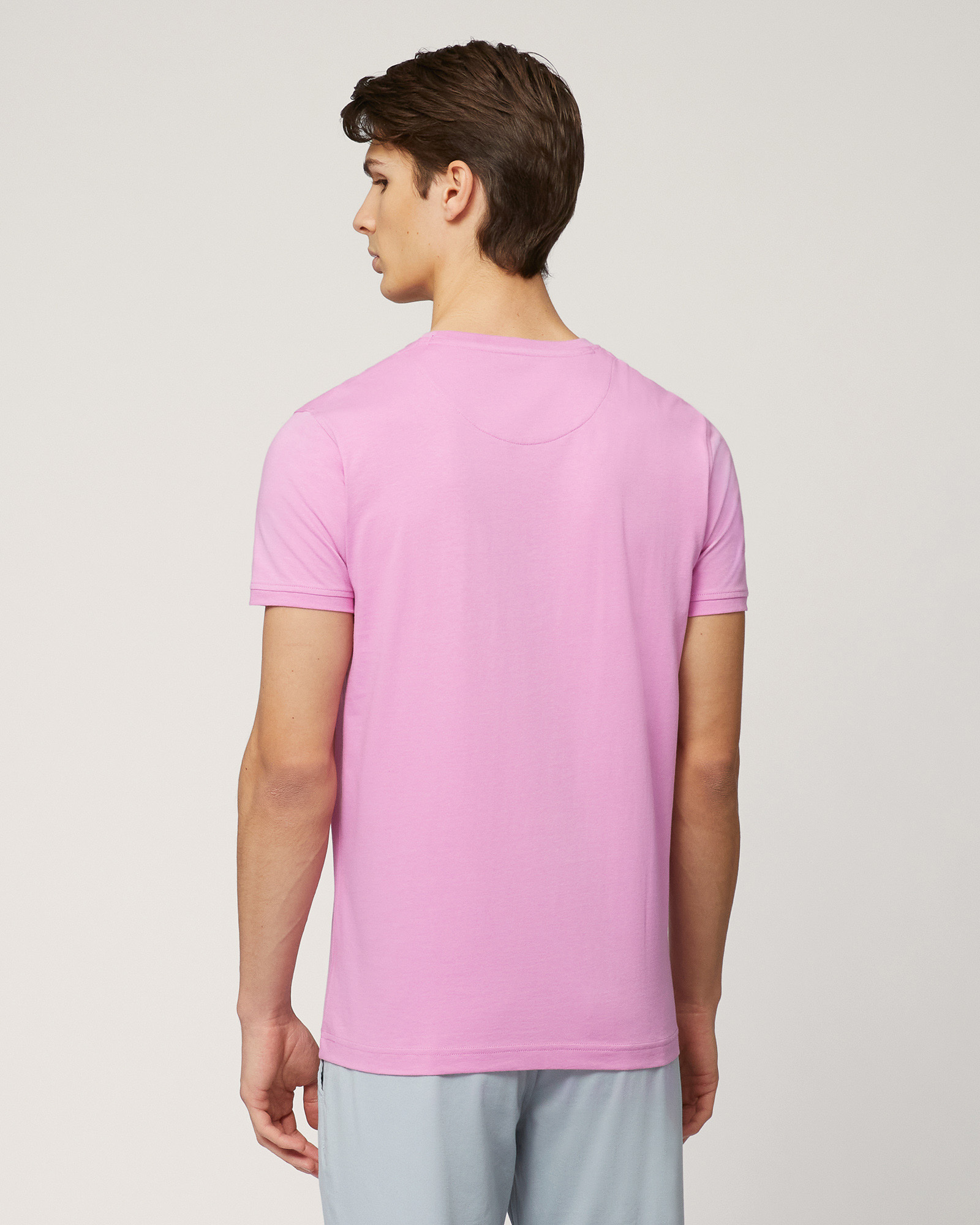 T-Shirt Con Taschino Logato, Rosa, large image number 1