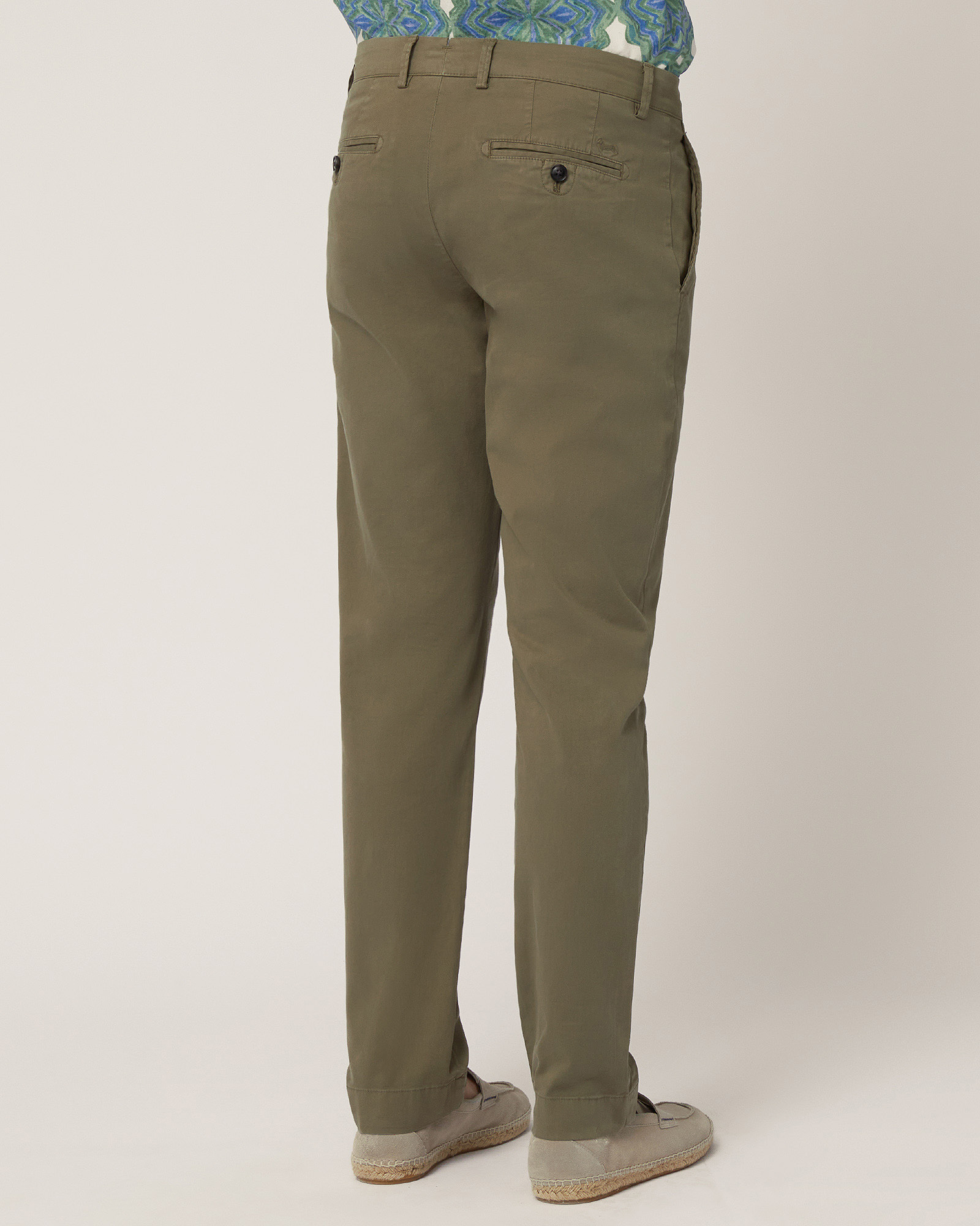 Narrow Fit Chino Pants, Military Green, large image number 1