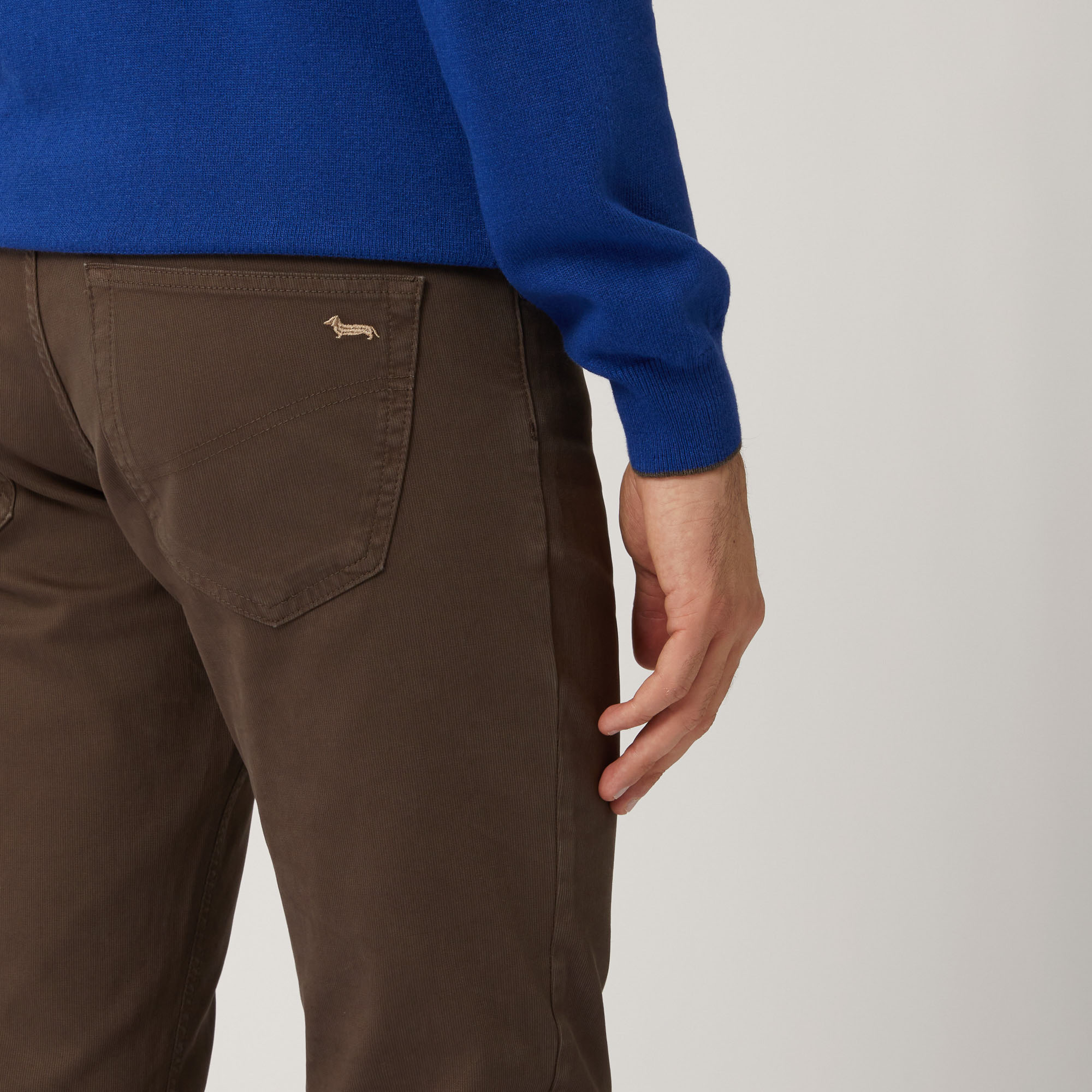 Pantalone Cinque Tasche Narrow Fit, Marrone Scuro, large image number 2