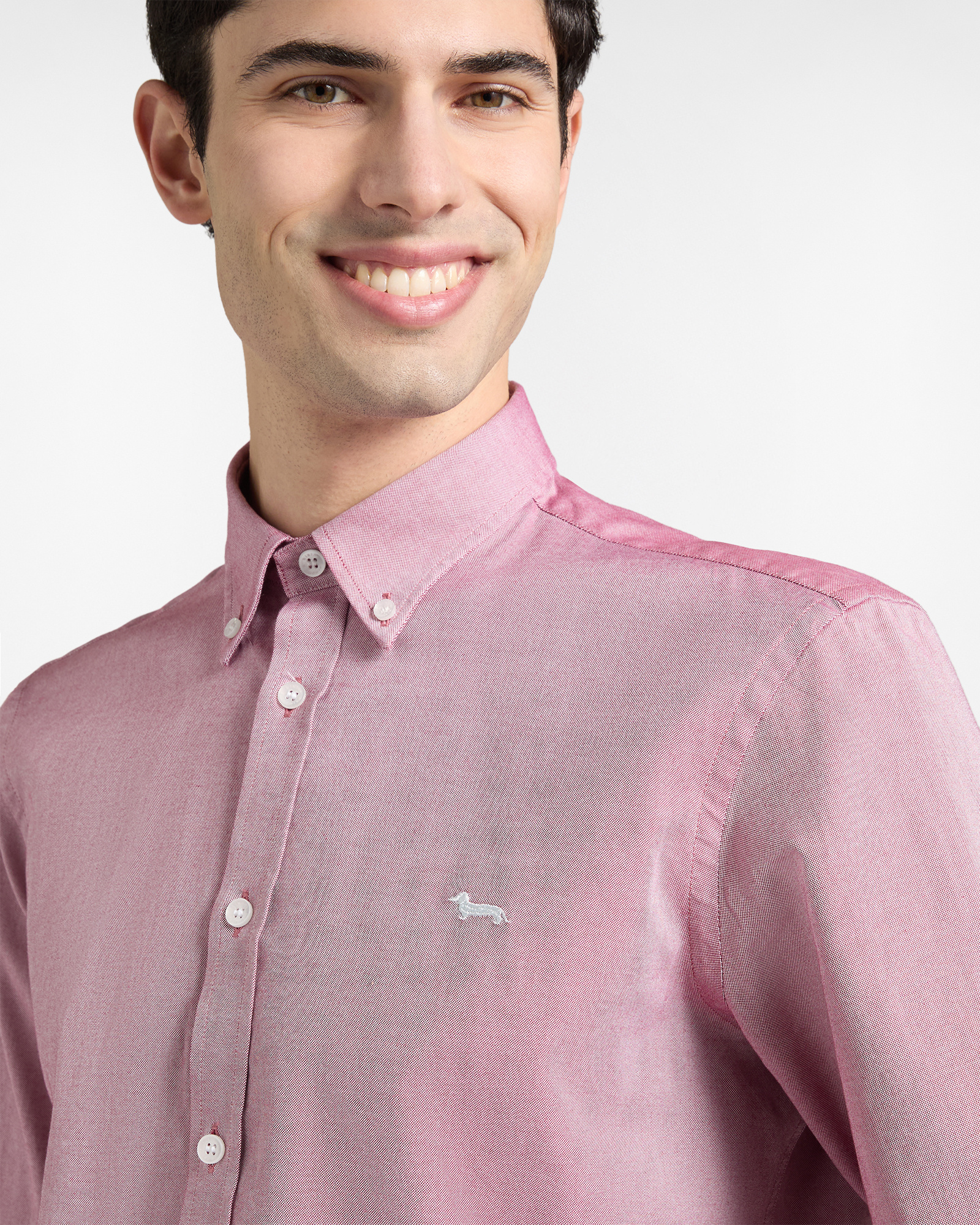 Regular-fit solid color shirt, Red, large image number 1