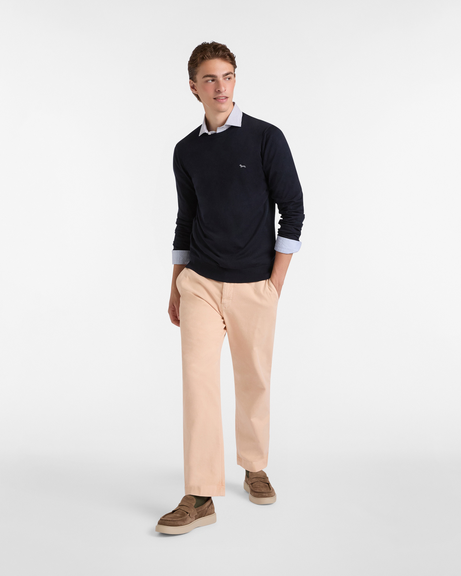 Essentials cotton and cashmere sweater, Blue, large image number 3