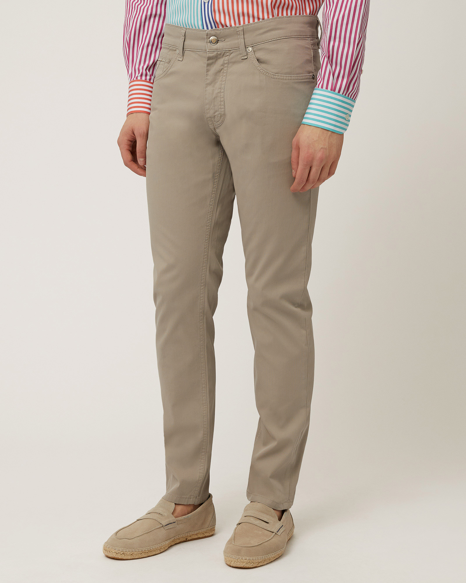Pants with Back Logo, Sand, large