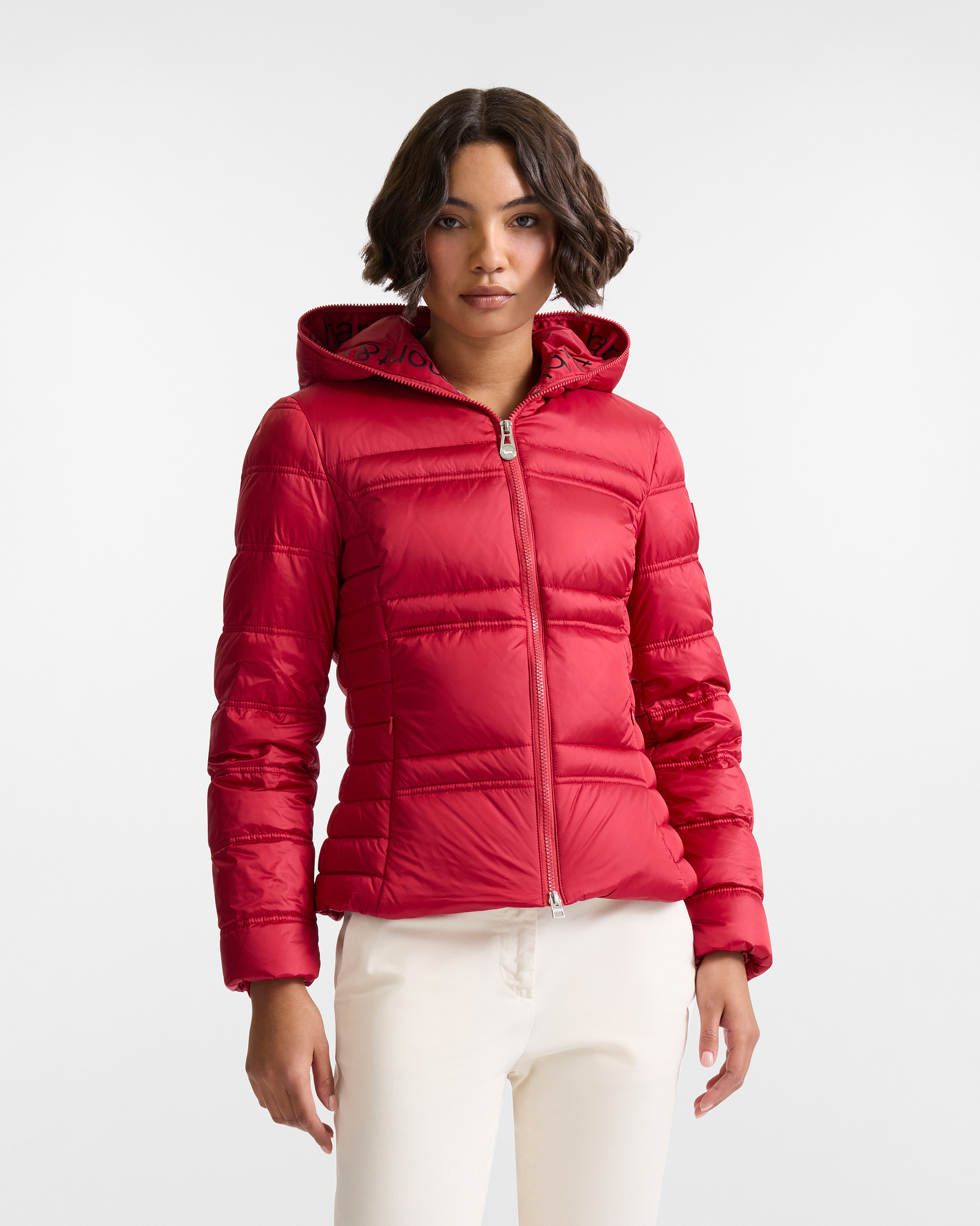 Hooded Jacket with Logo, Purple, large