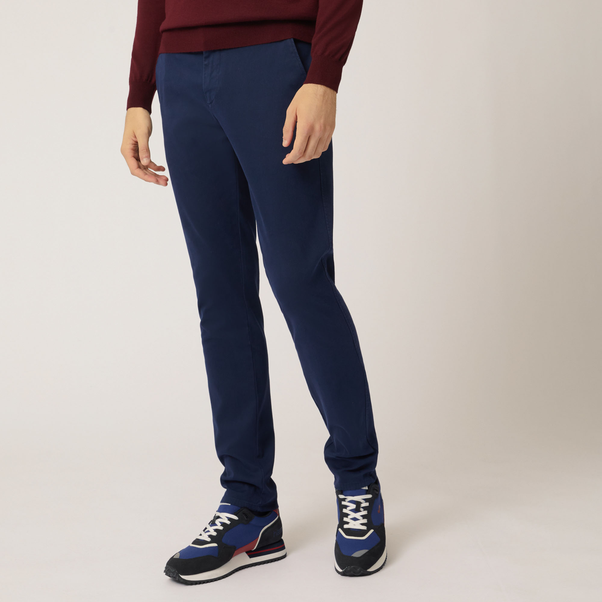 Narrow-Fit Stretch Cotton Chinos