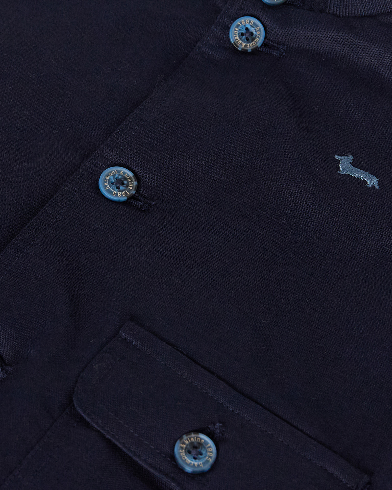Giubbino in misto lino con tasche, Blu Navy, large image number 2