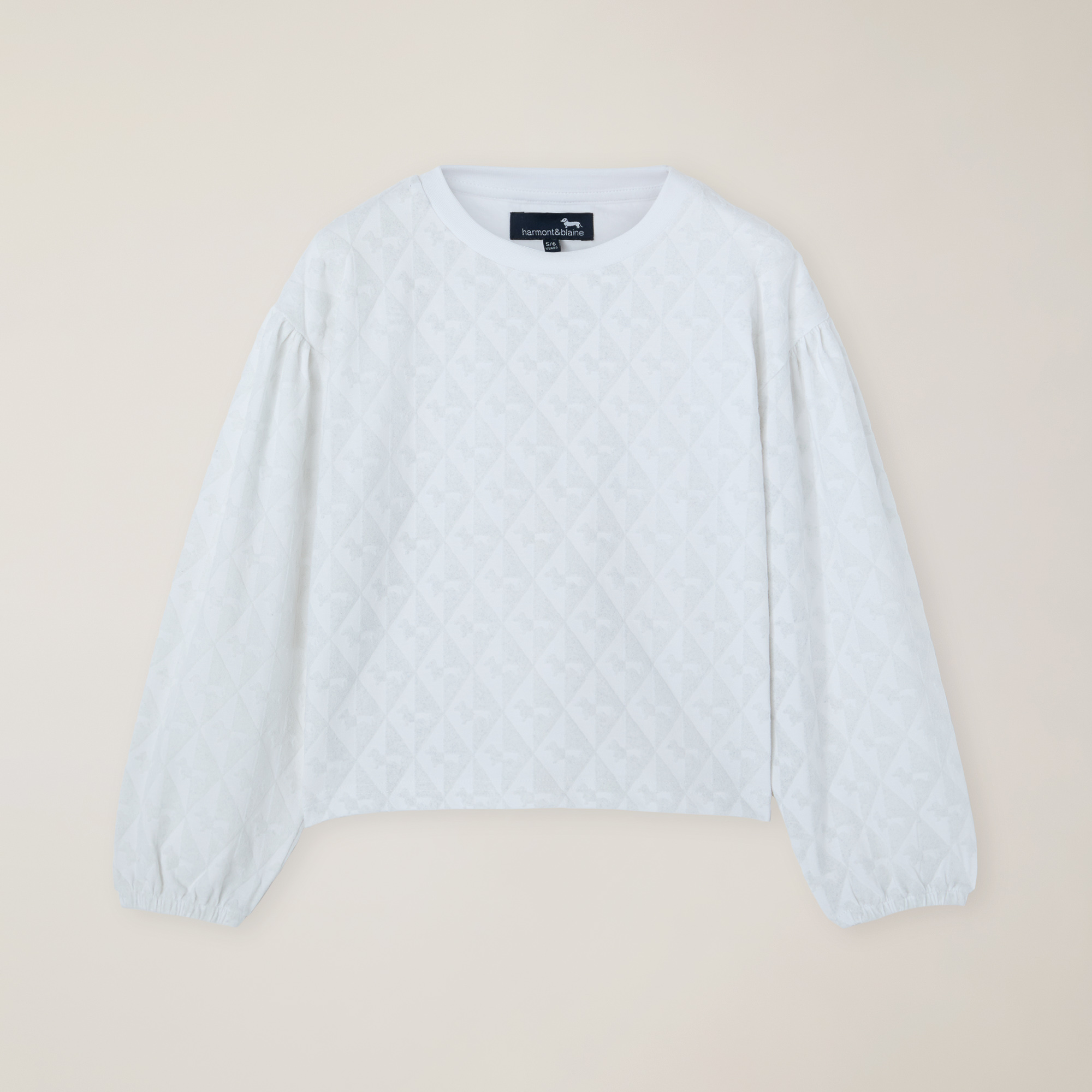 T-Shirt En Coton Biologique Avec Imprimé Effet Velours Sur Toute La Surface