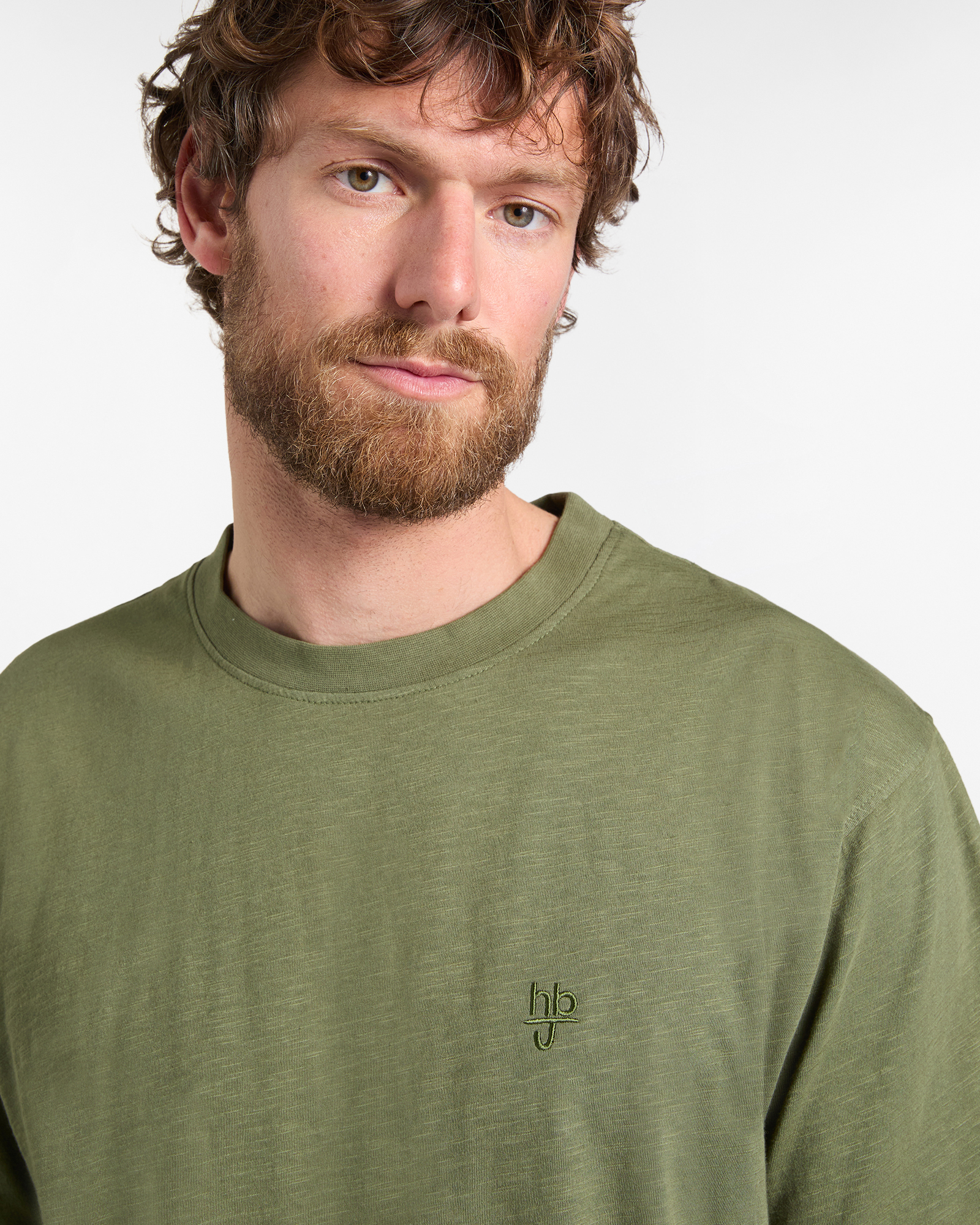 T‑shirt Uomo Effetto Old D‑Fit, Verde militare, large image number 2