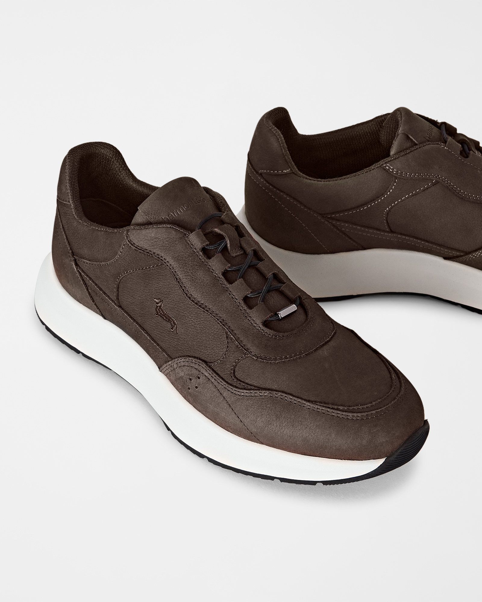 Men's slip-on sneakers with EVA sole, DARK BROWN, large image number 3