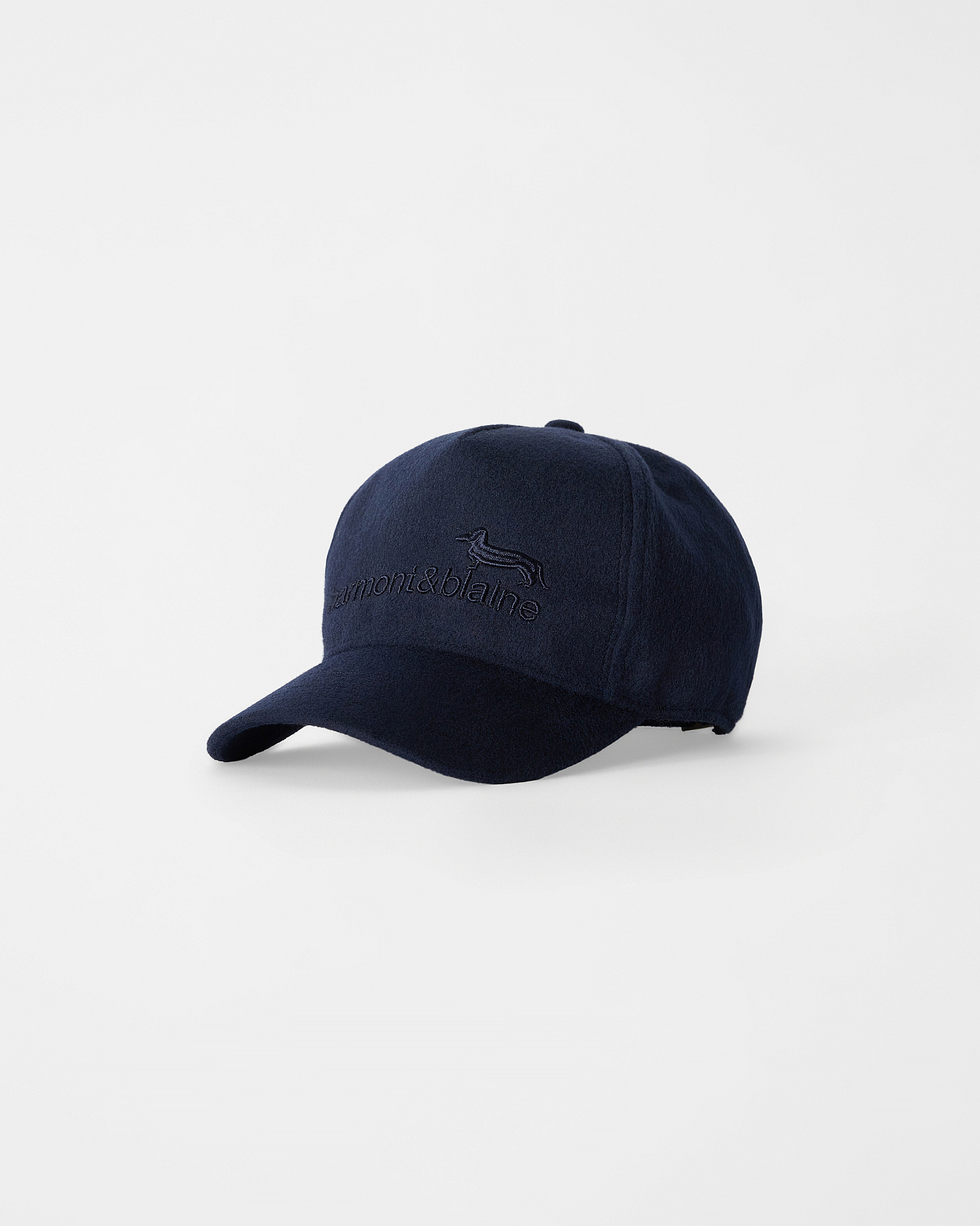 Wool baseball cap with contrasting visor., NAVY BLUE, large image number 2