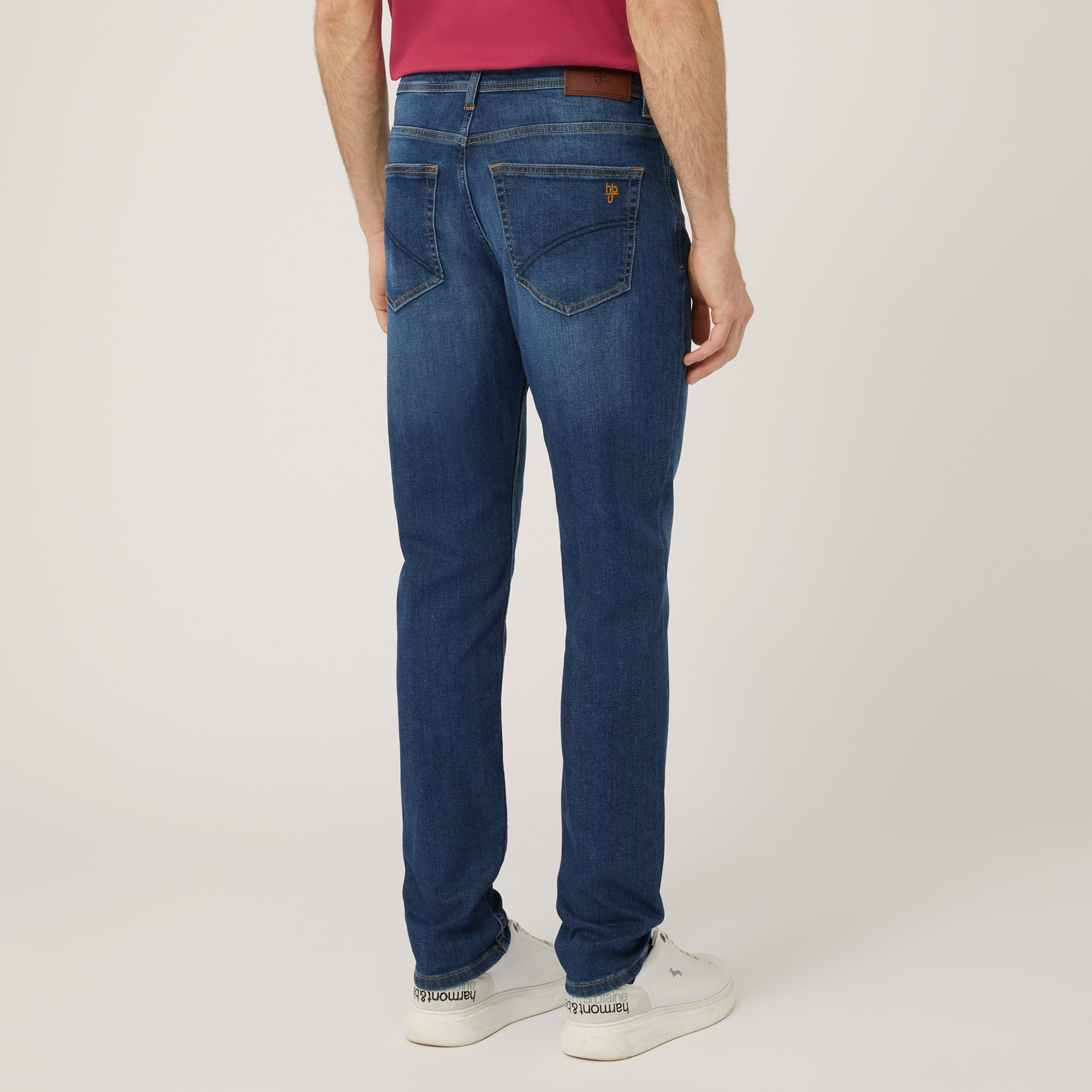 Pantaloni In Denim Vintage, Blu Denim, large image number 1
