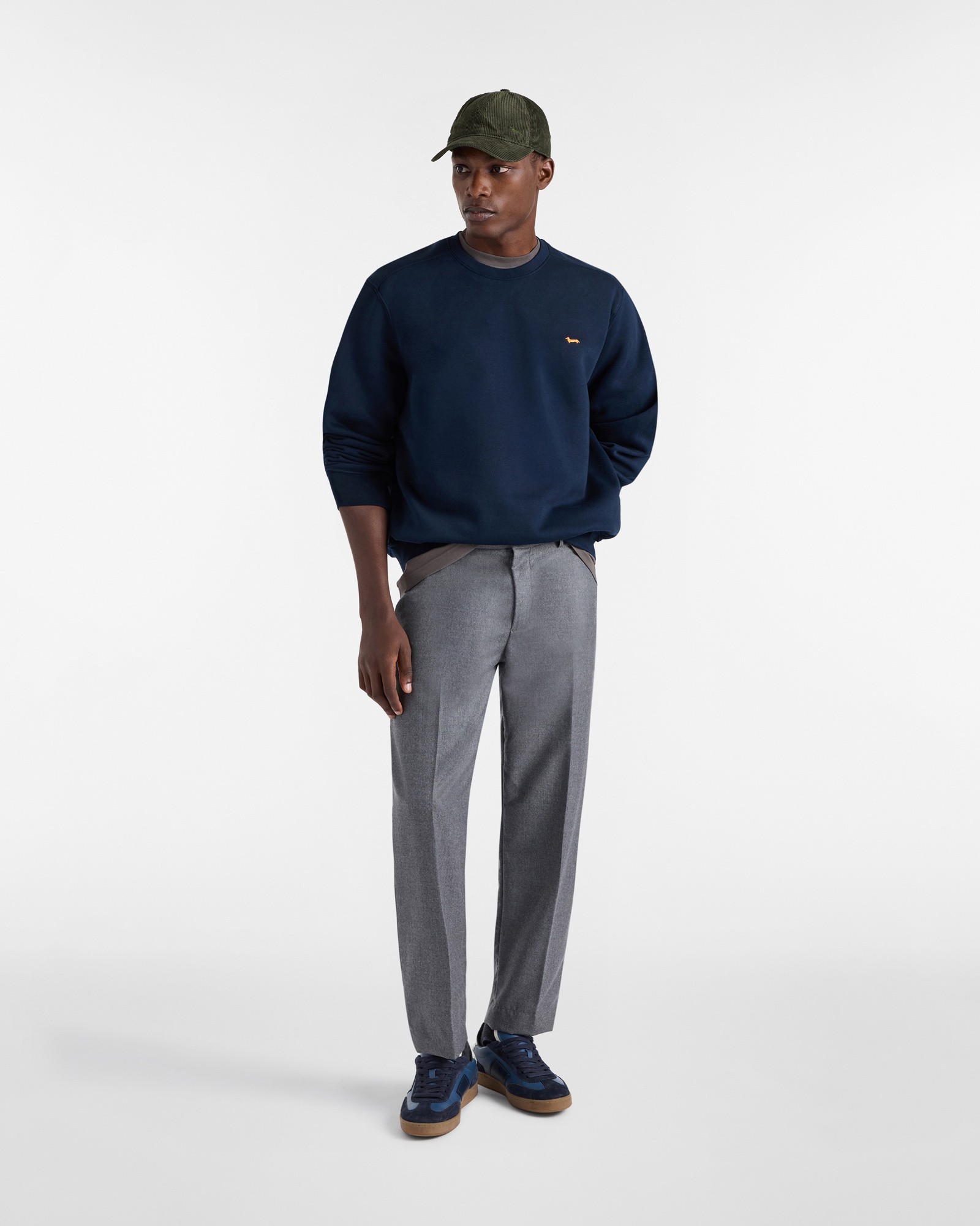 Comfort Sweatshirt With Dachshund, Navy Blue, large image number 3