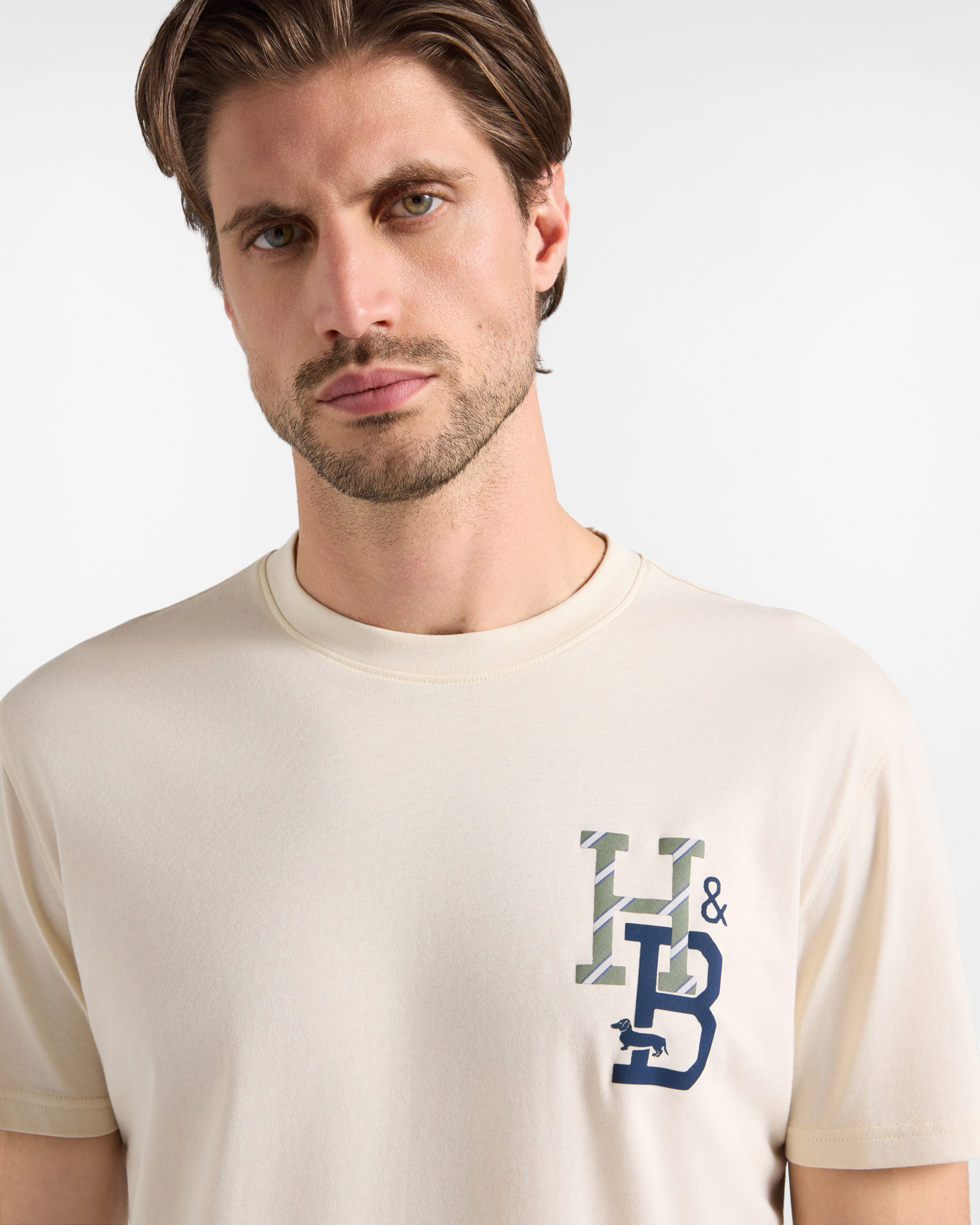 Camiseta de hombre de 100 % puro algod&oacute;n de corte regular, TORTORA, large image number 2