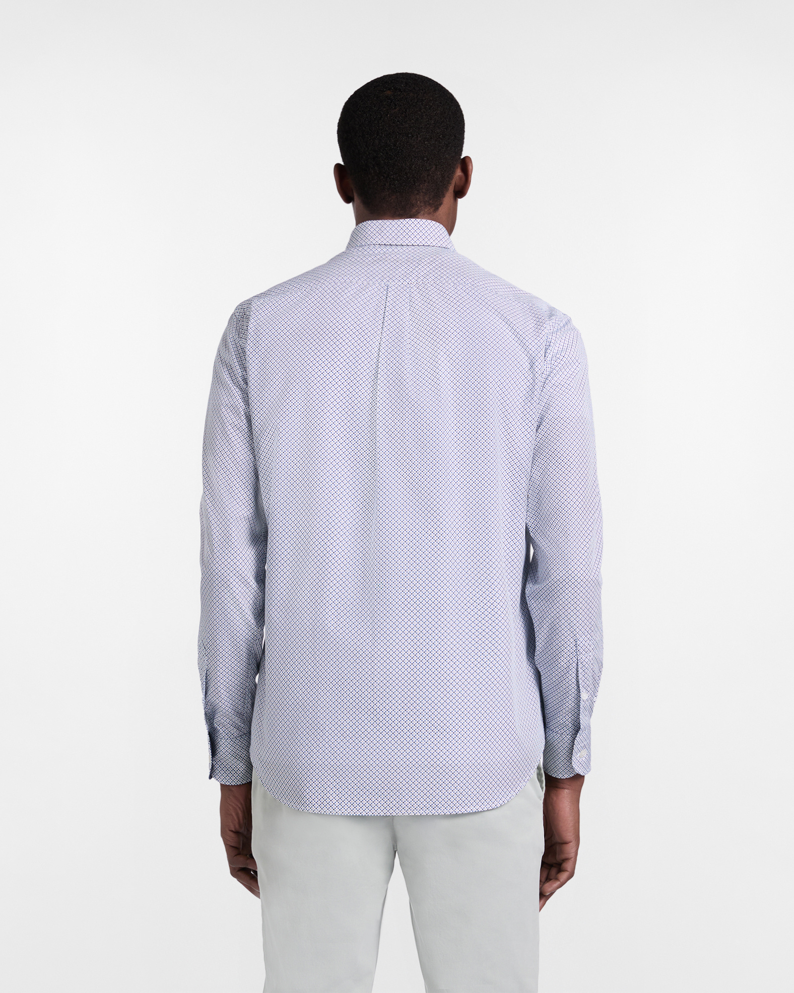 Regular-fit micro-print shirt, Navy Blue, large image number 1